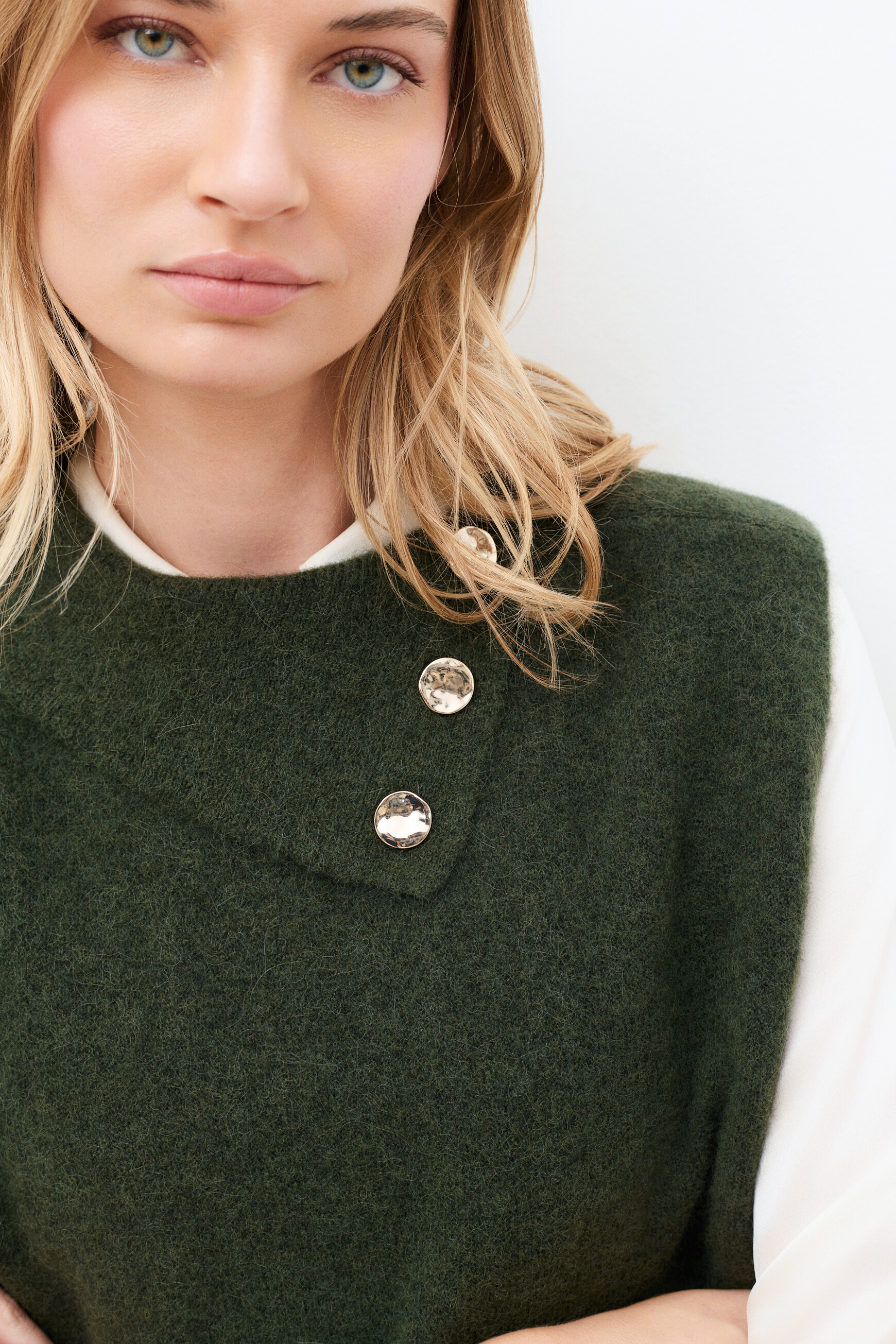 Hoany poncho khaki green woman