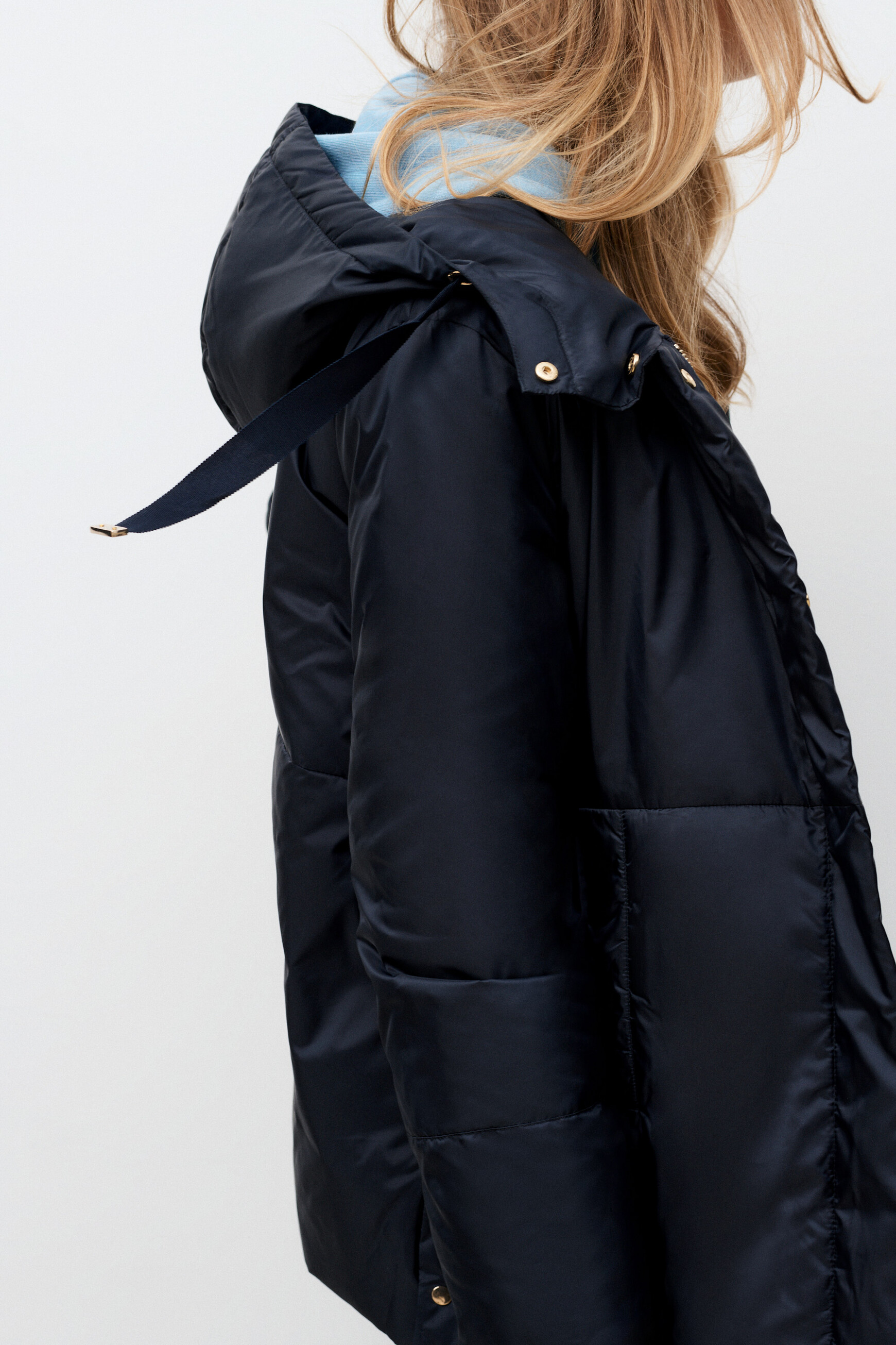 Manteau Galixe bleu marine femme