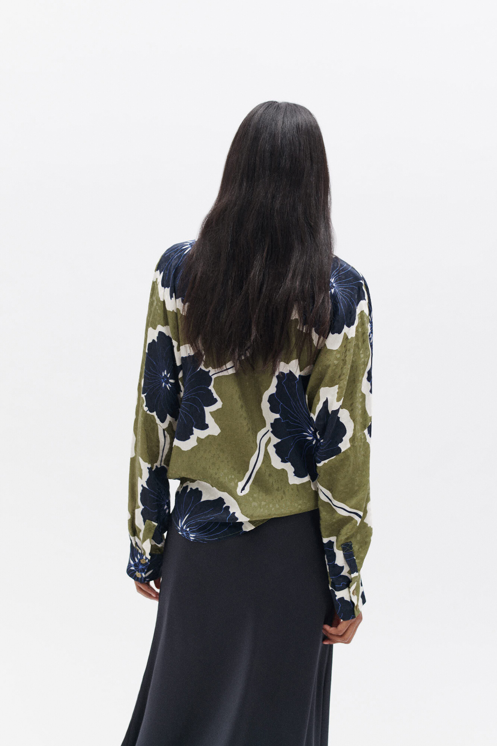 Chemise calma vert clair femme