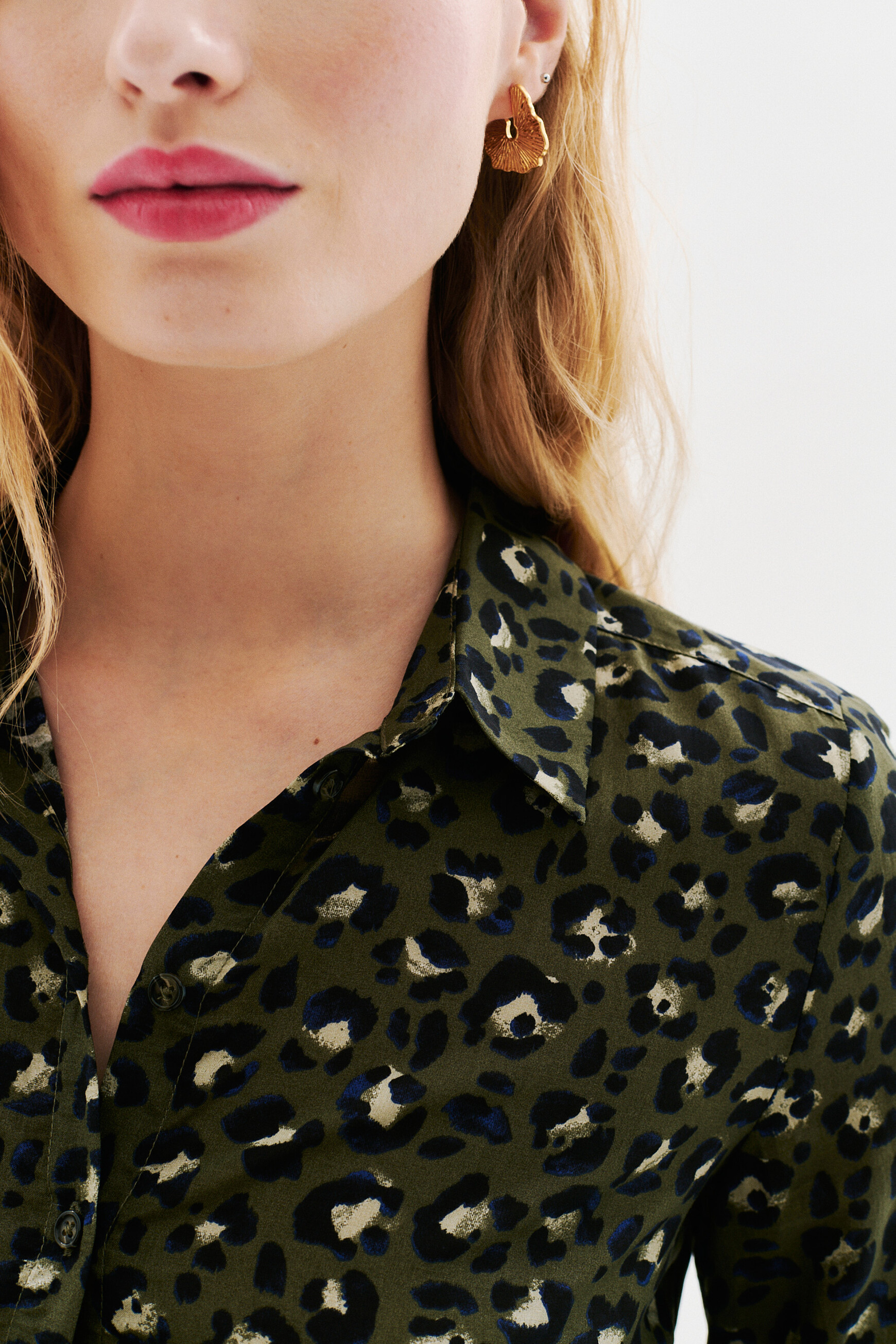 Jessica6 shirt khaki green woman