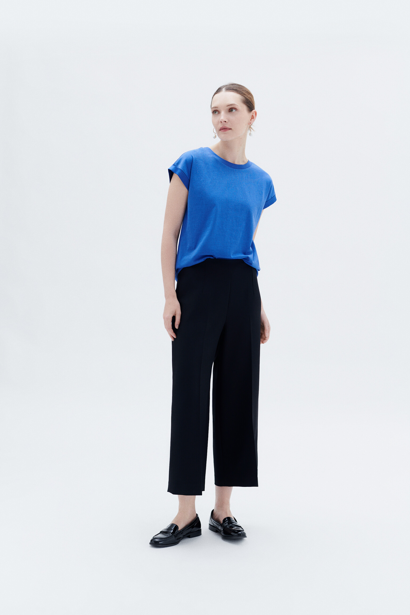 t shirt tokie bleu electrique femme T-shirt tokie bleu electrique femme