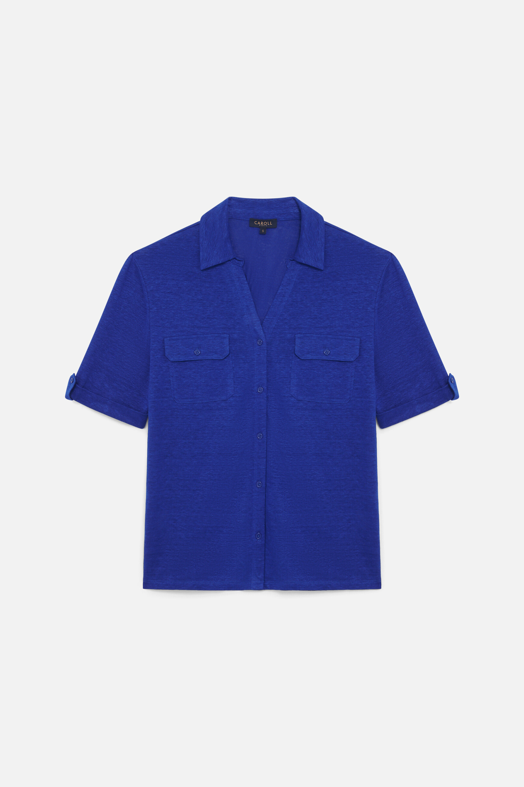 camicia estela 100 lino turchese donna Camicia Estela 100% lino turchese donna