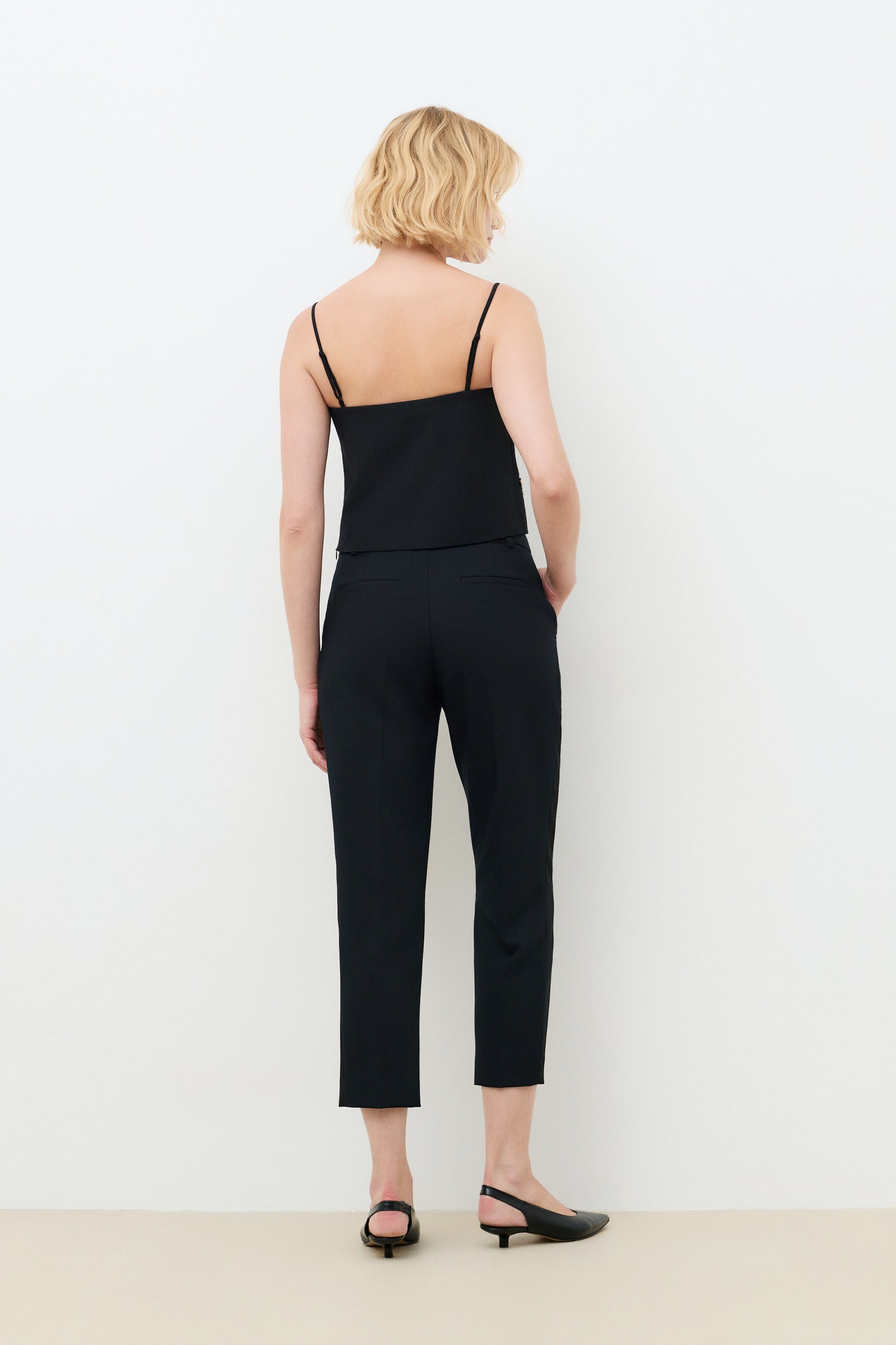 Pantalon Psmock noir femme