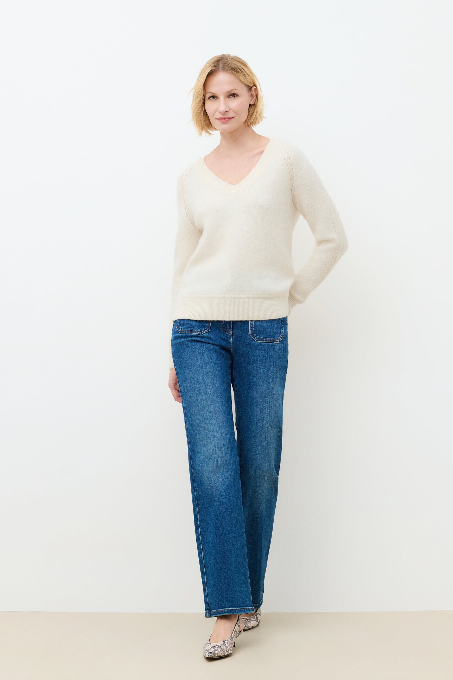 Mlois sweater ecru woman