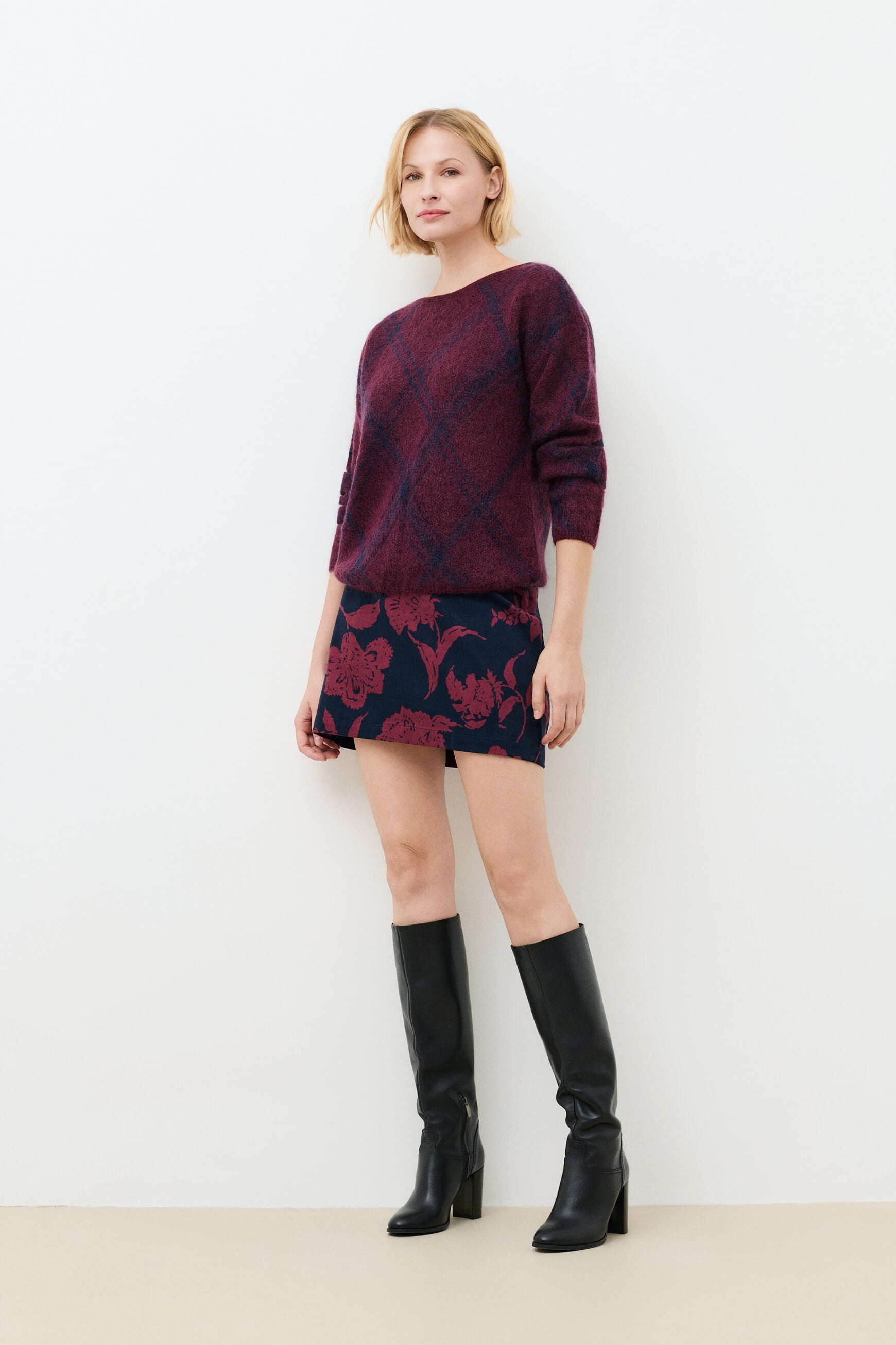 Mzazie sweater burgundy woman