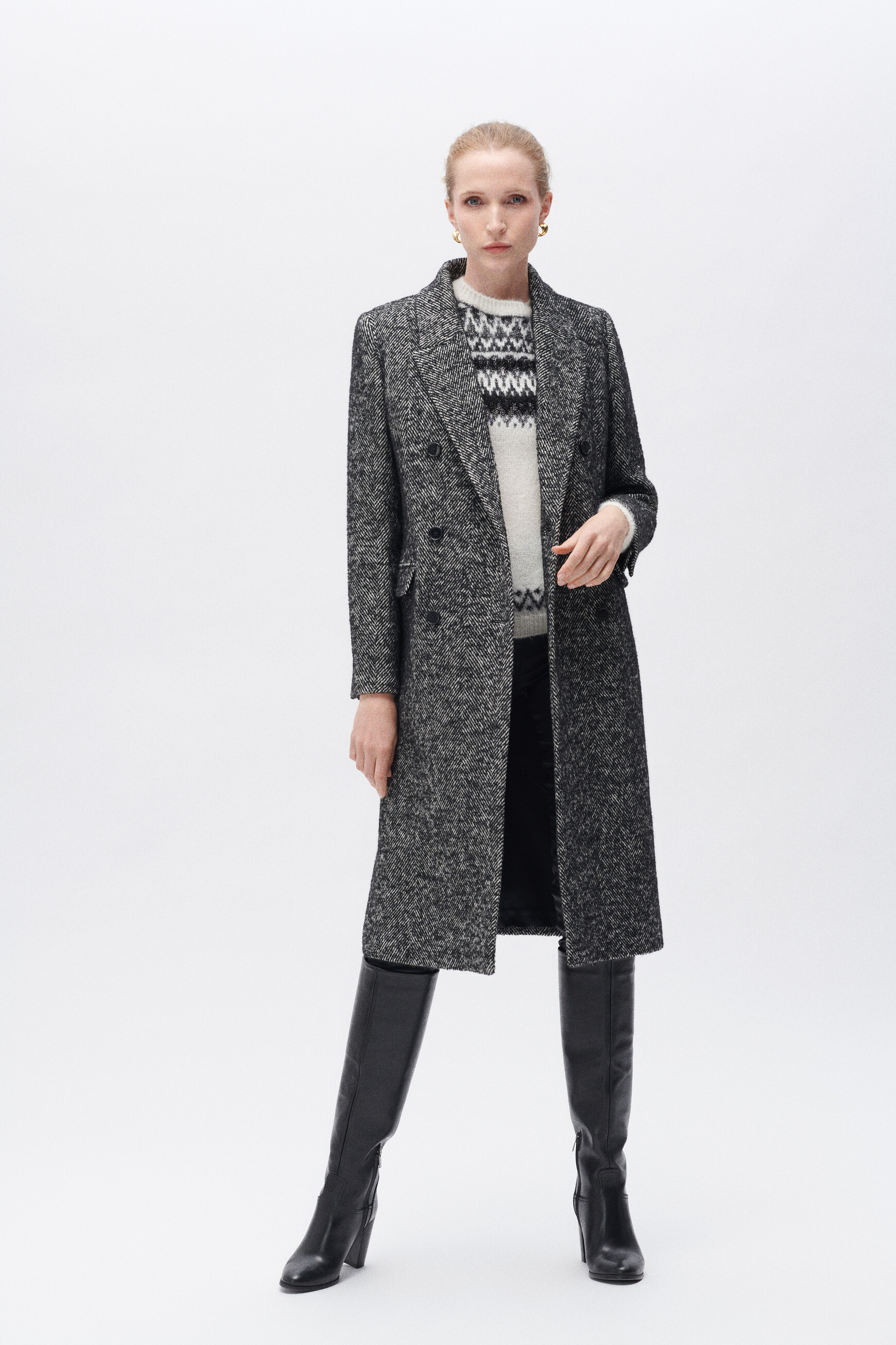 Ganix coat dark grey woman