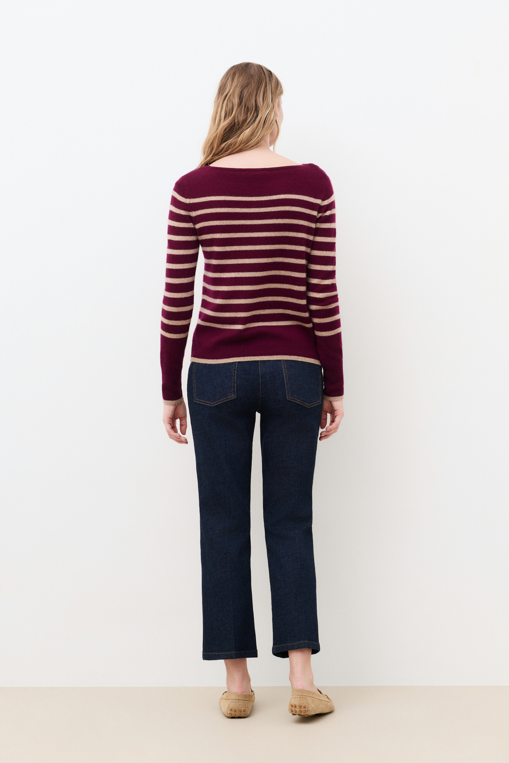 Mzoely 100% cashmere sweater burgundy woman