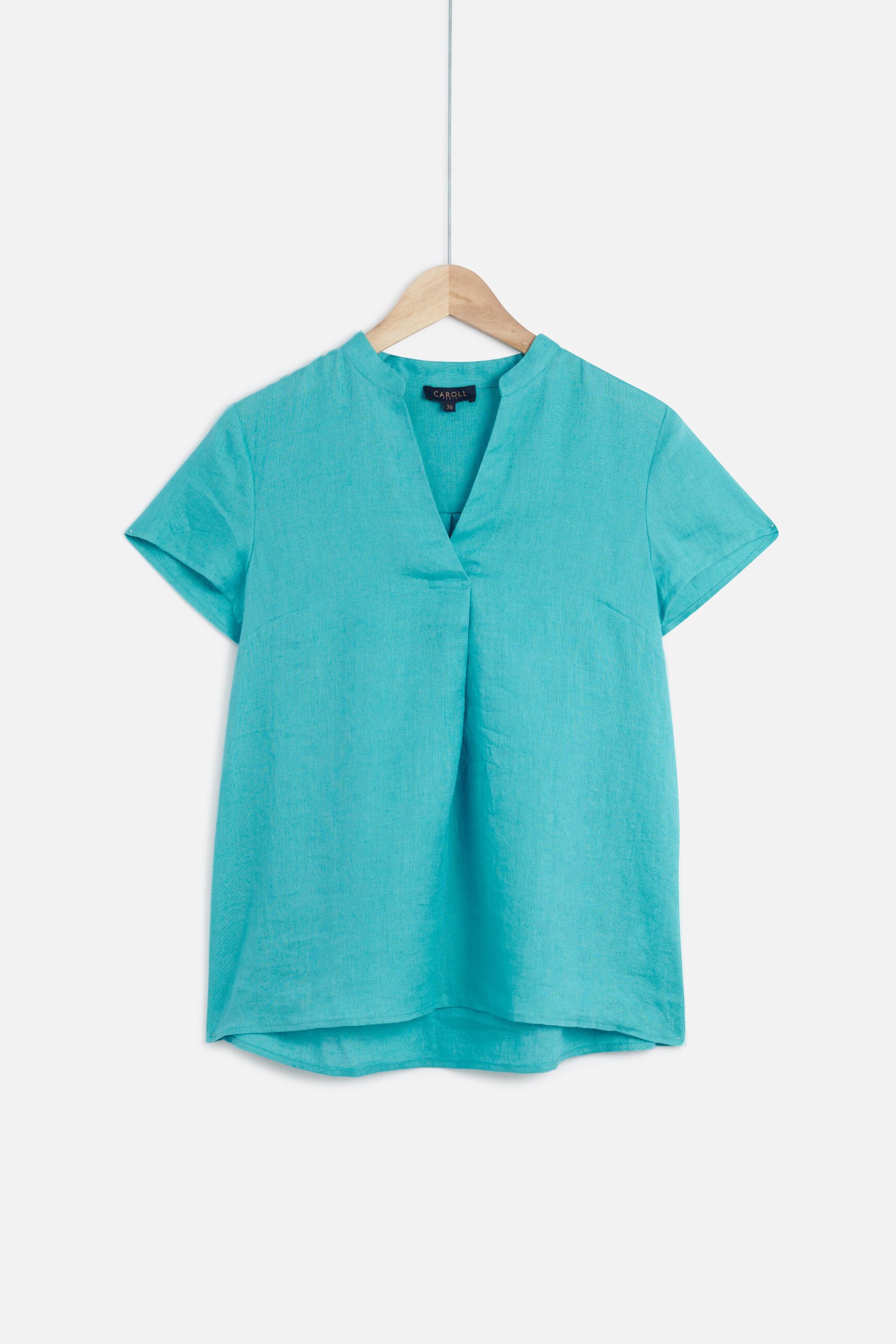 blouse kat 100 lin vert emeraude femme blouse kat 100% lin vert emeraude femme