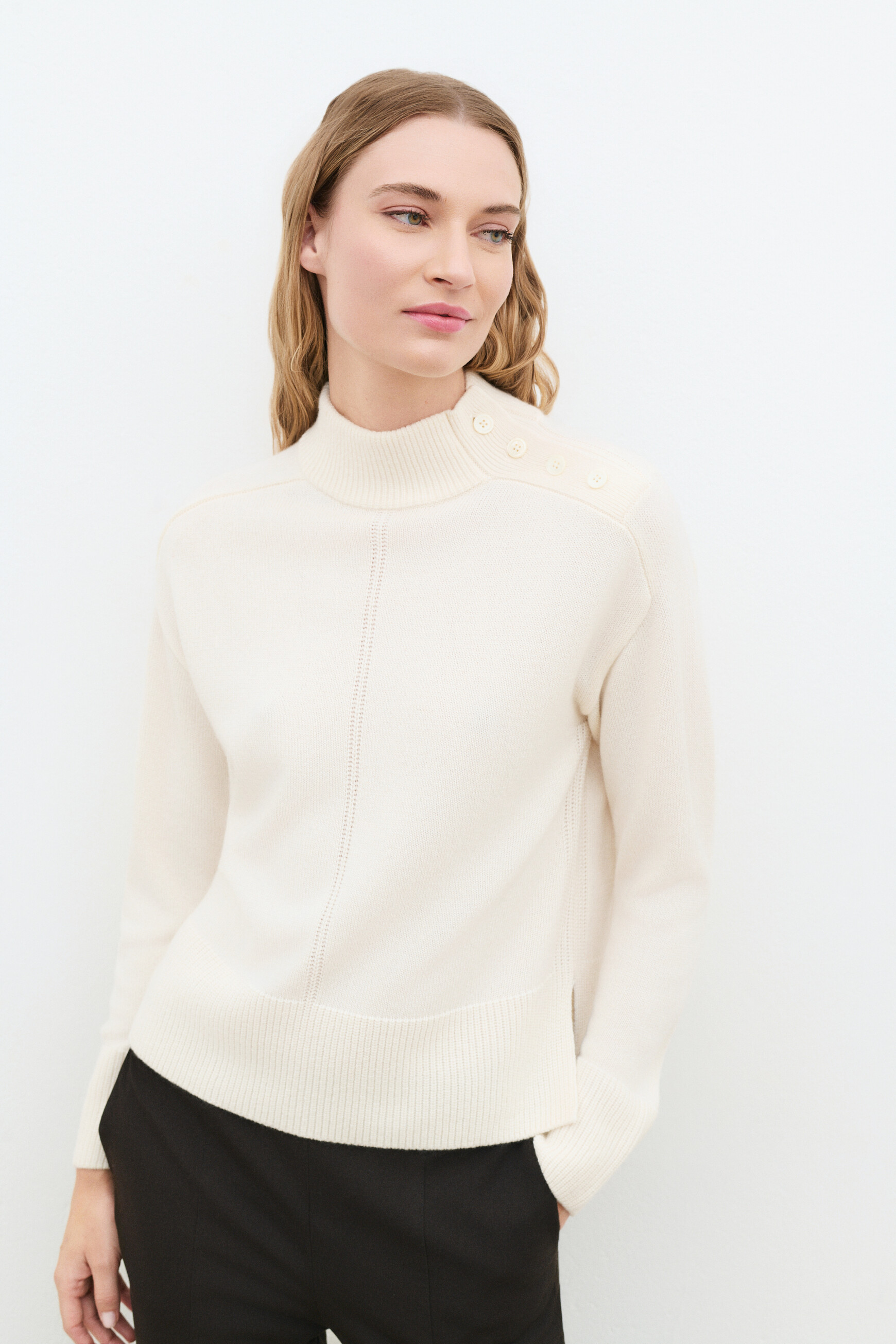 Mwalter sweater ecru woman