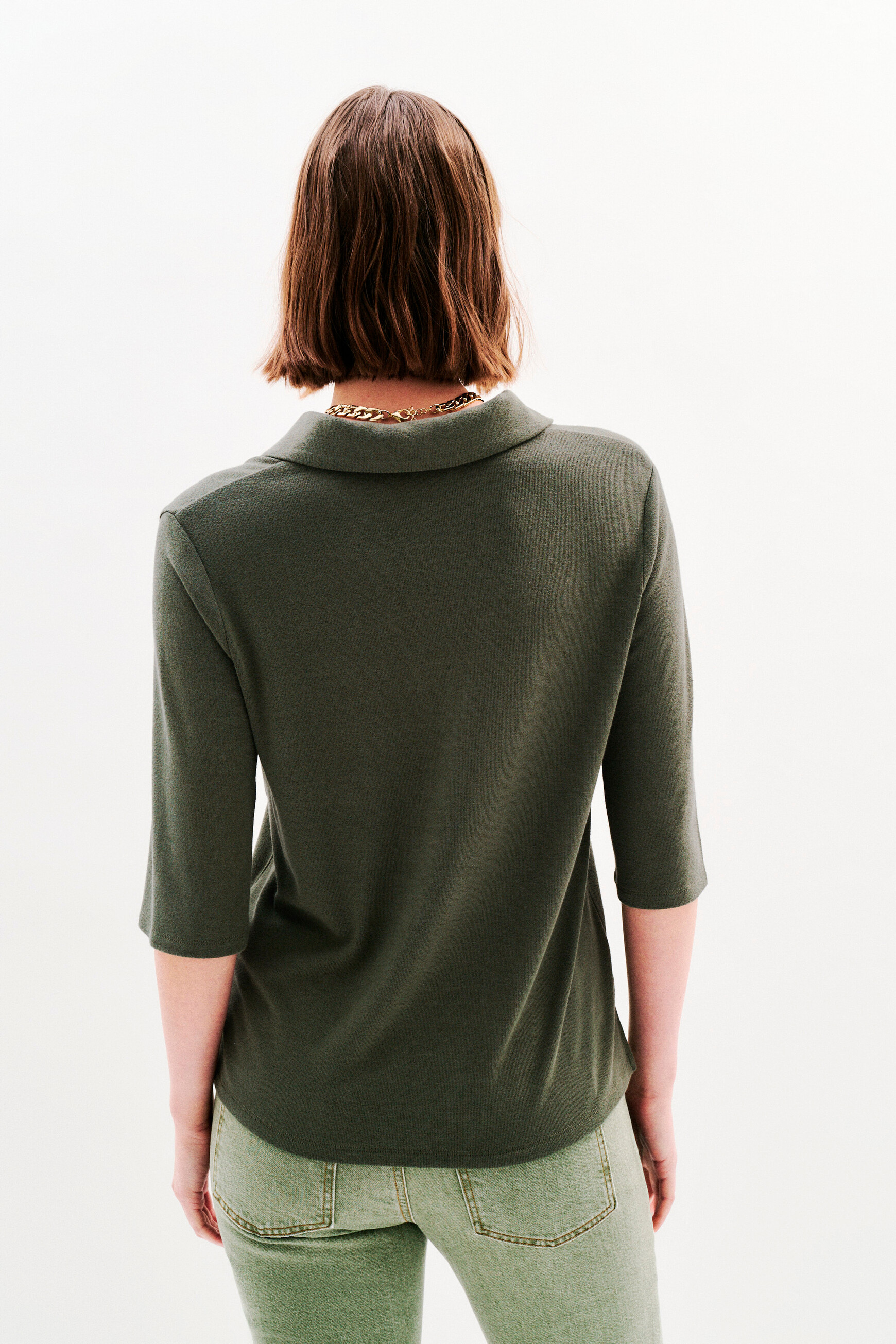 tee shirt elisa vert kaki femme tee shirt elisa vert kaki femme
