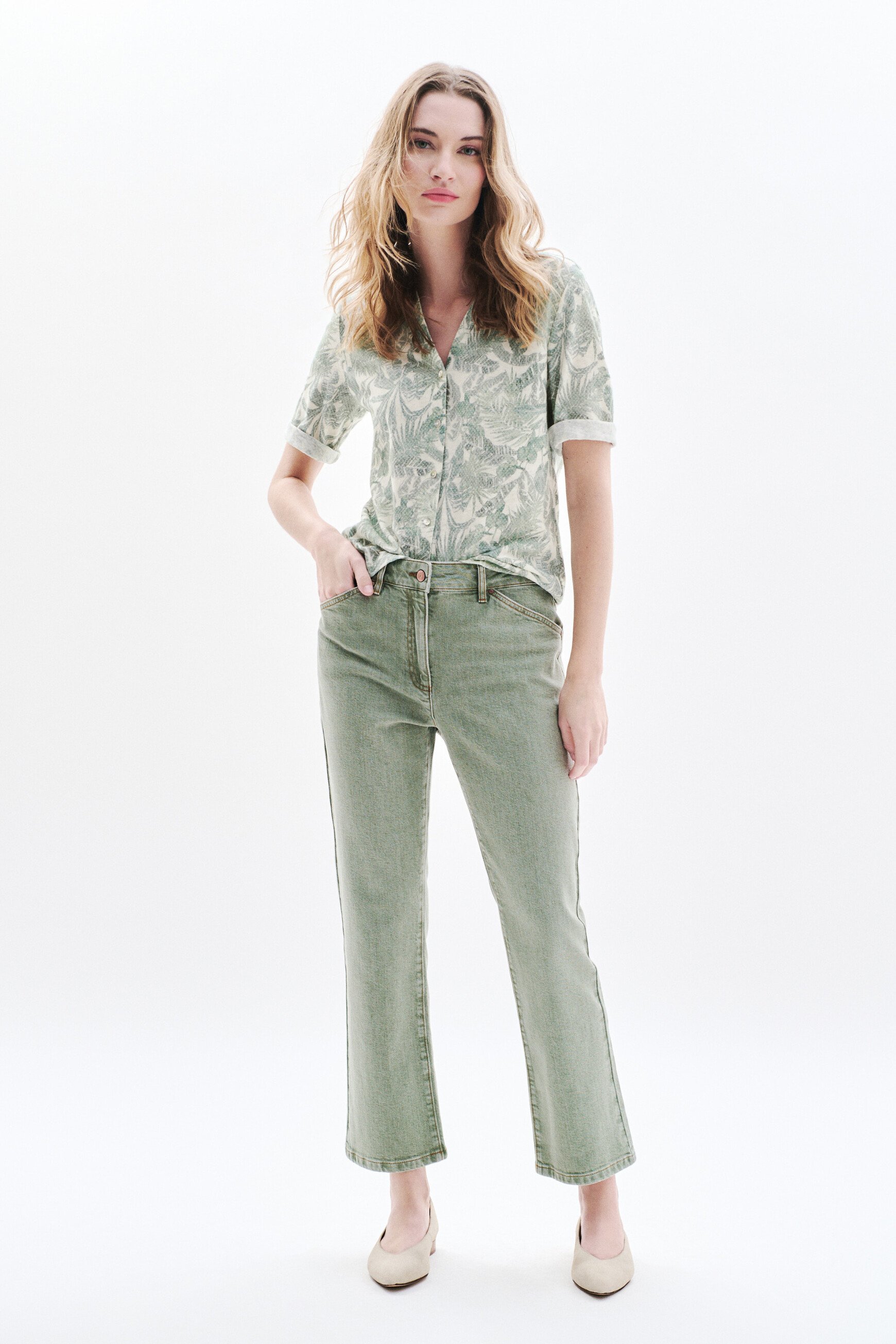 tevelina2 t shirt lichtgroen vrouw Tevelina2 T-shirt lichtgroen vrouw
