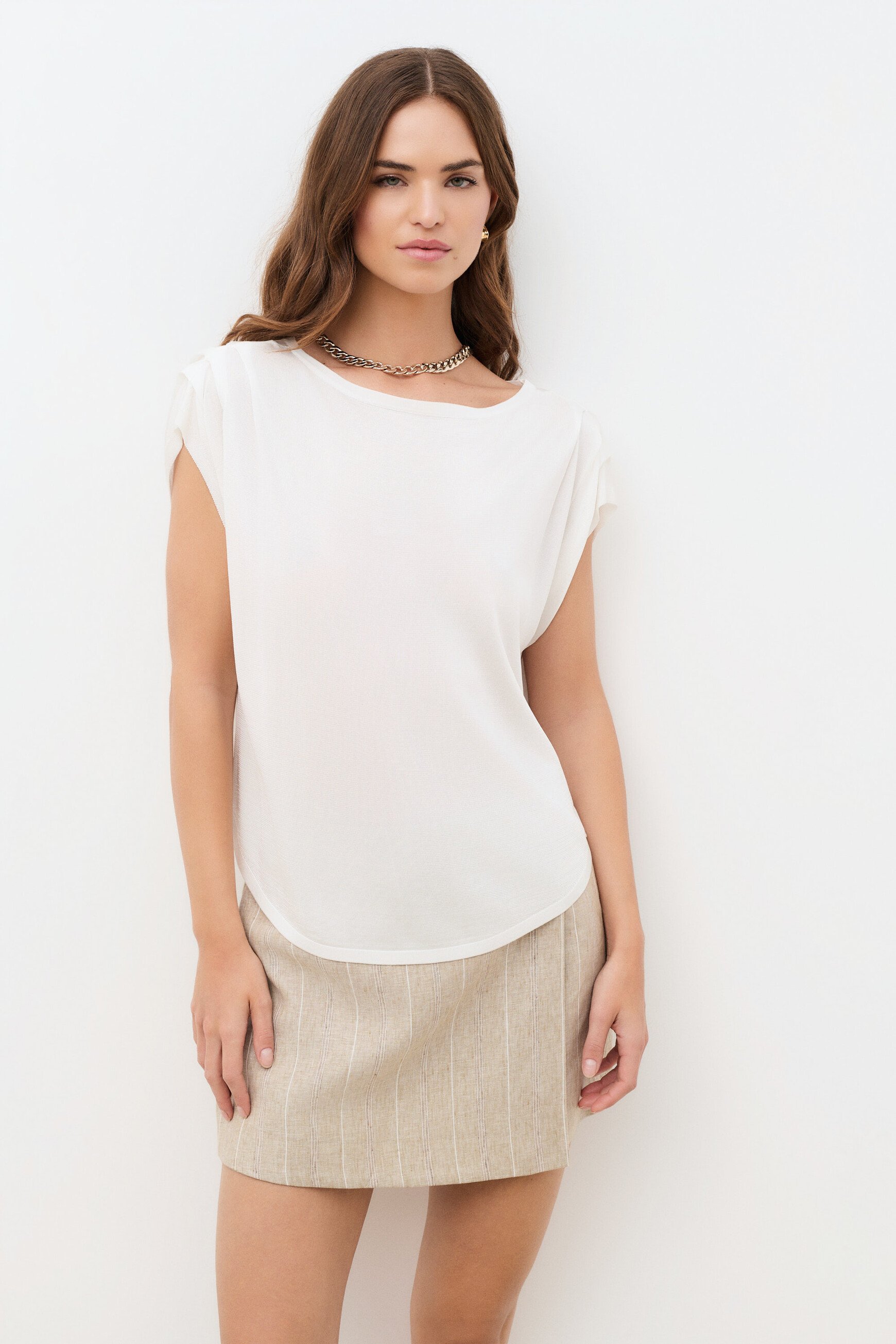 Debbie sweater ecru woman