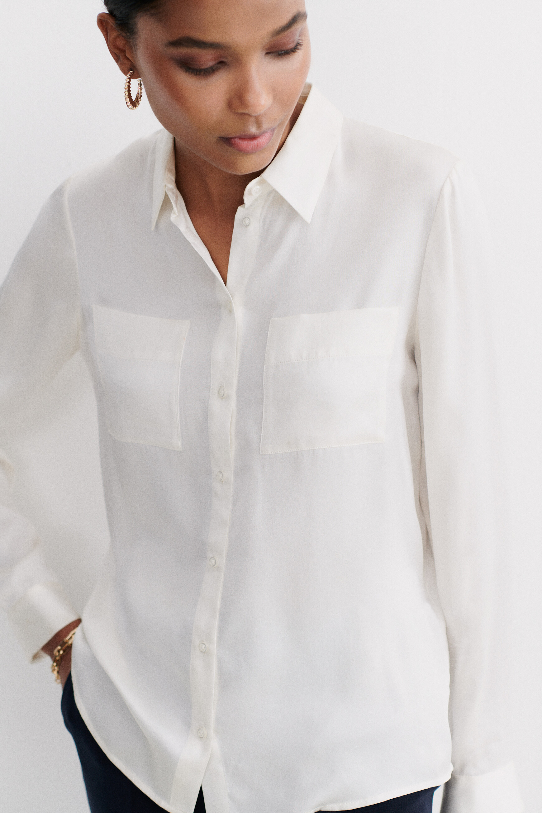 chemise jeanne b 100 soie ivoire femme chemise jeanne b 100% soie ivoire femme