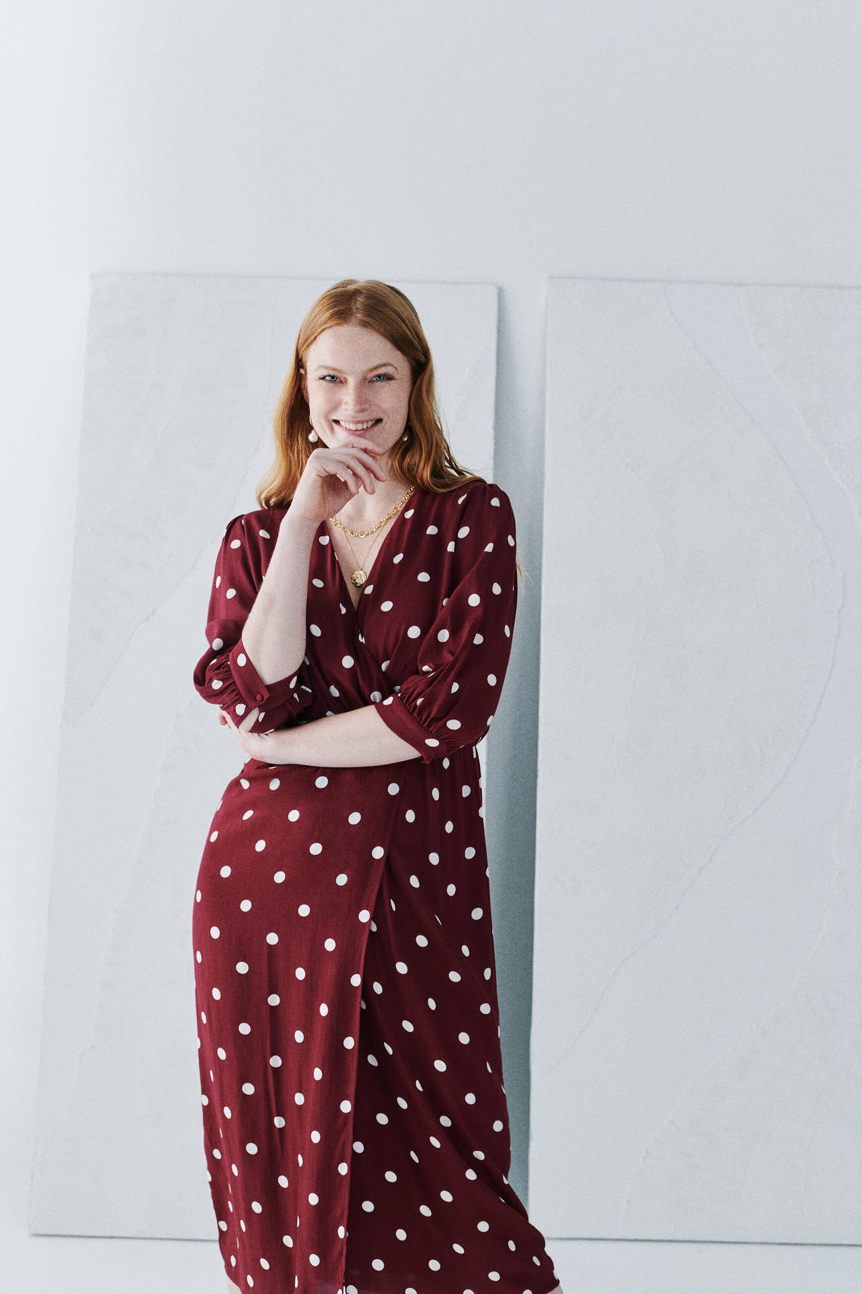 Rayan dress burgundy woman