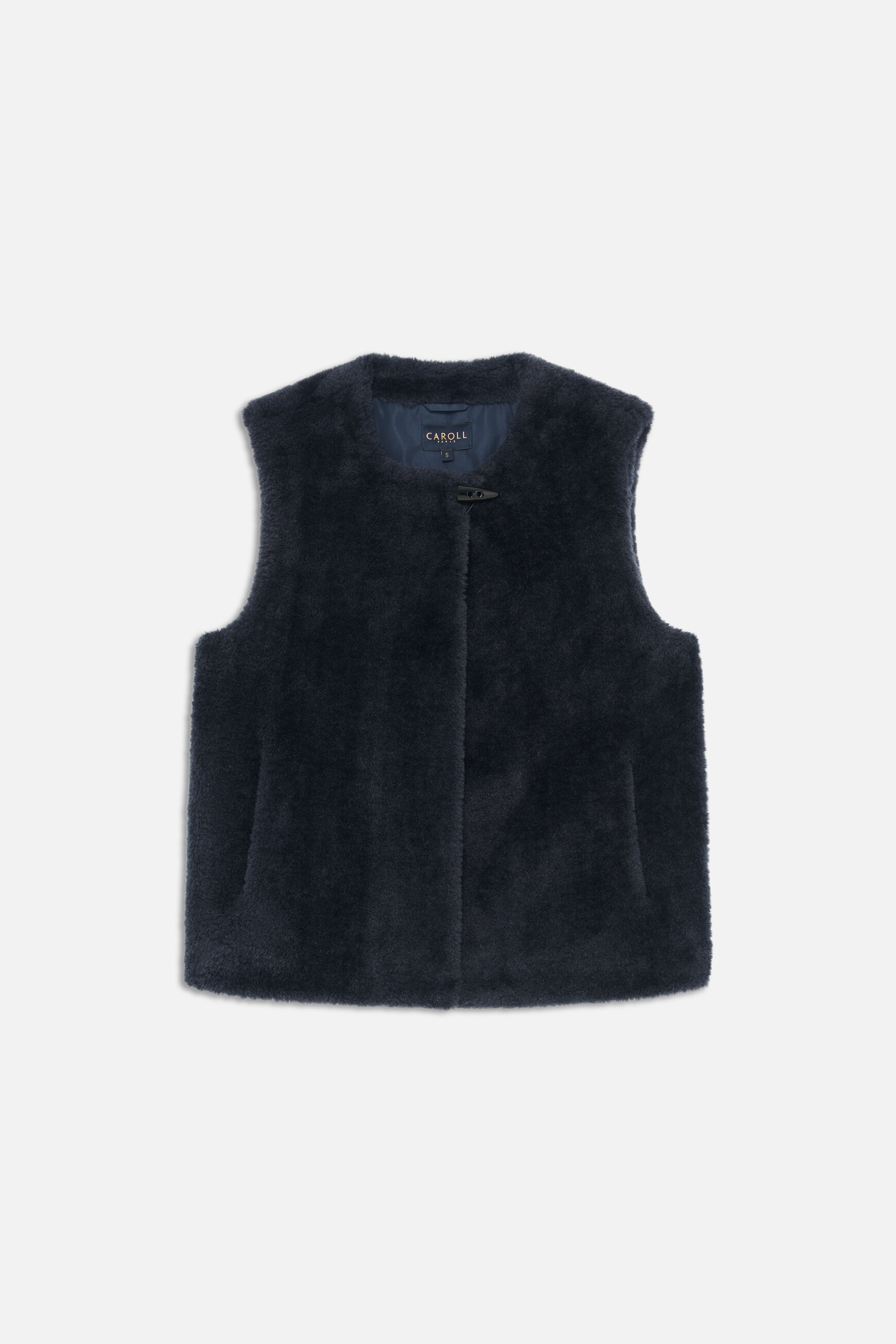 Galette coat navy blue woman