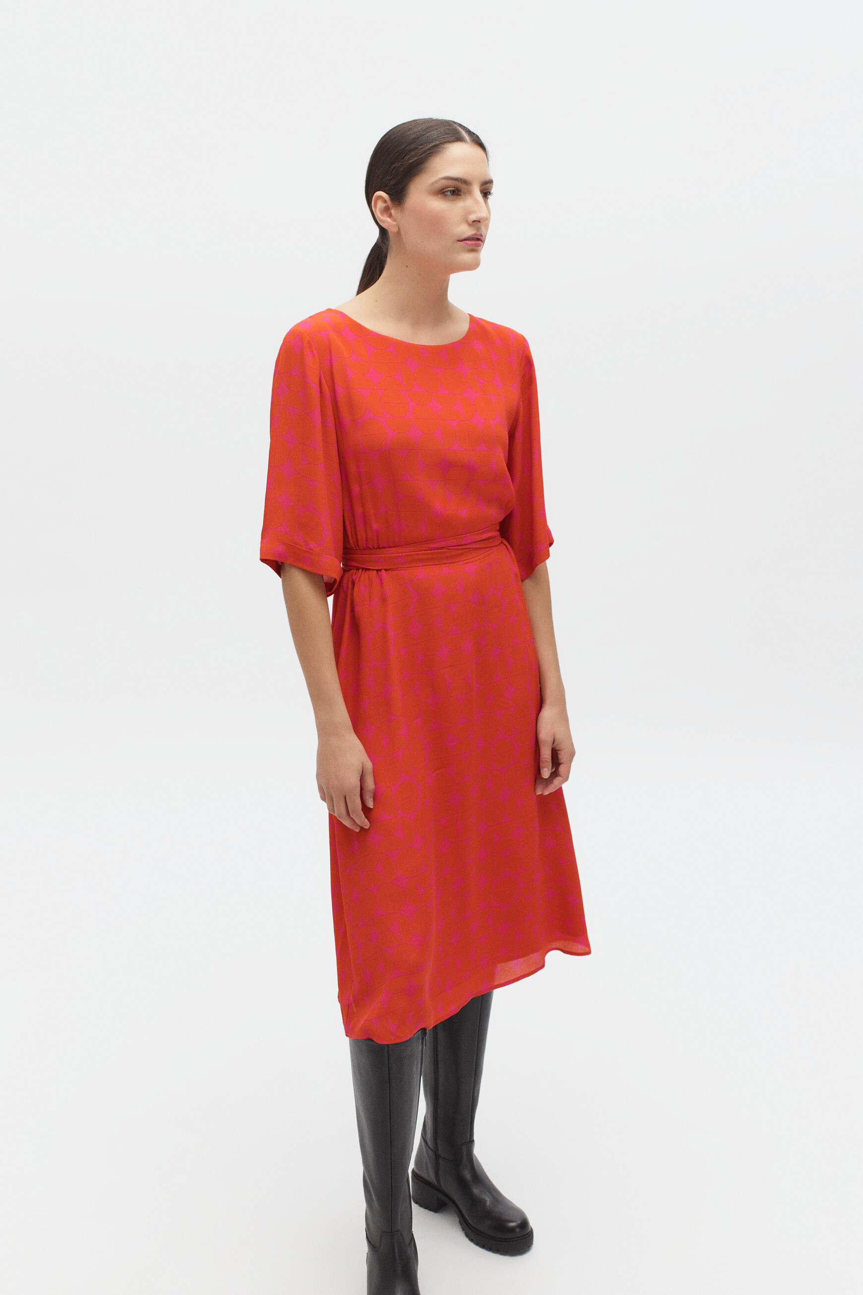 robe tamara orange femme