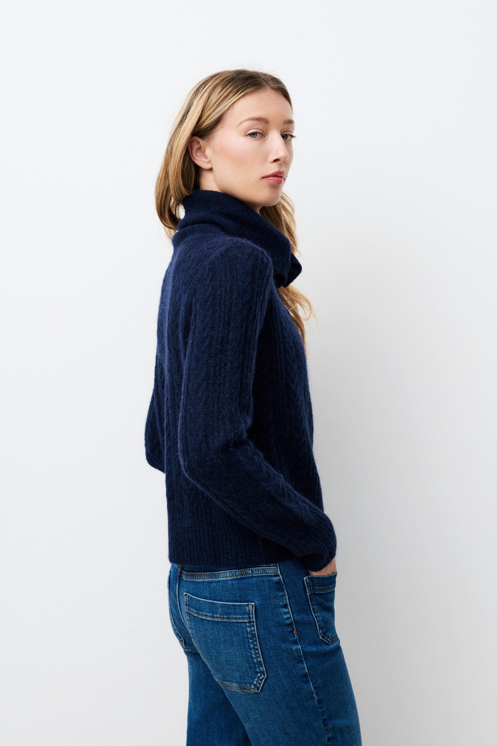 Pull Mdarcy bleu marine femme