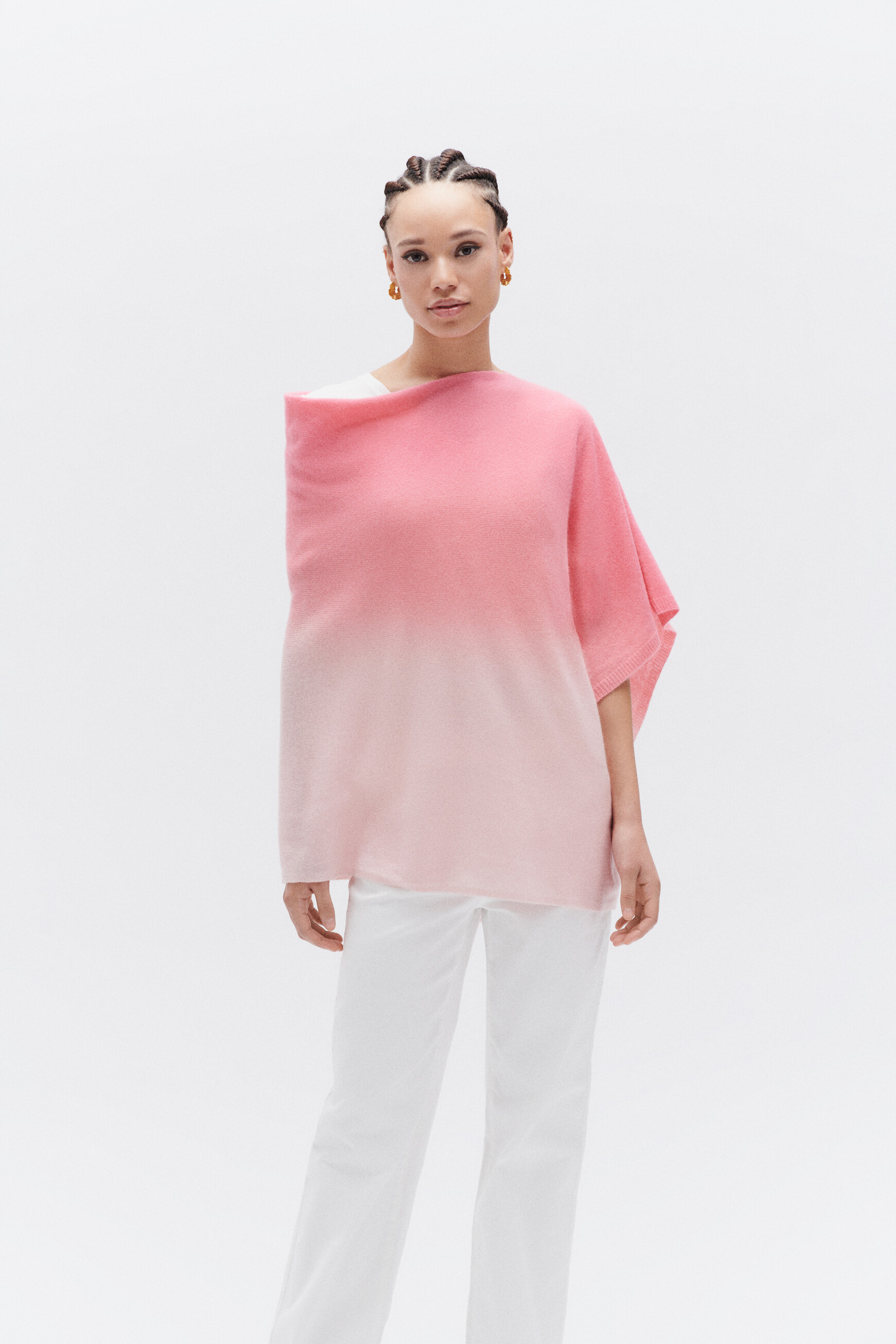 poncho baltidye rose femme poncho baltidye rose femme