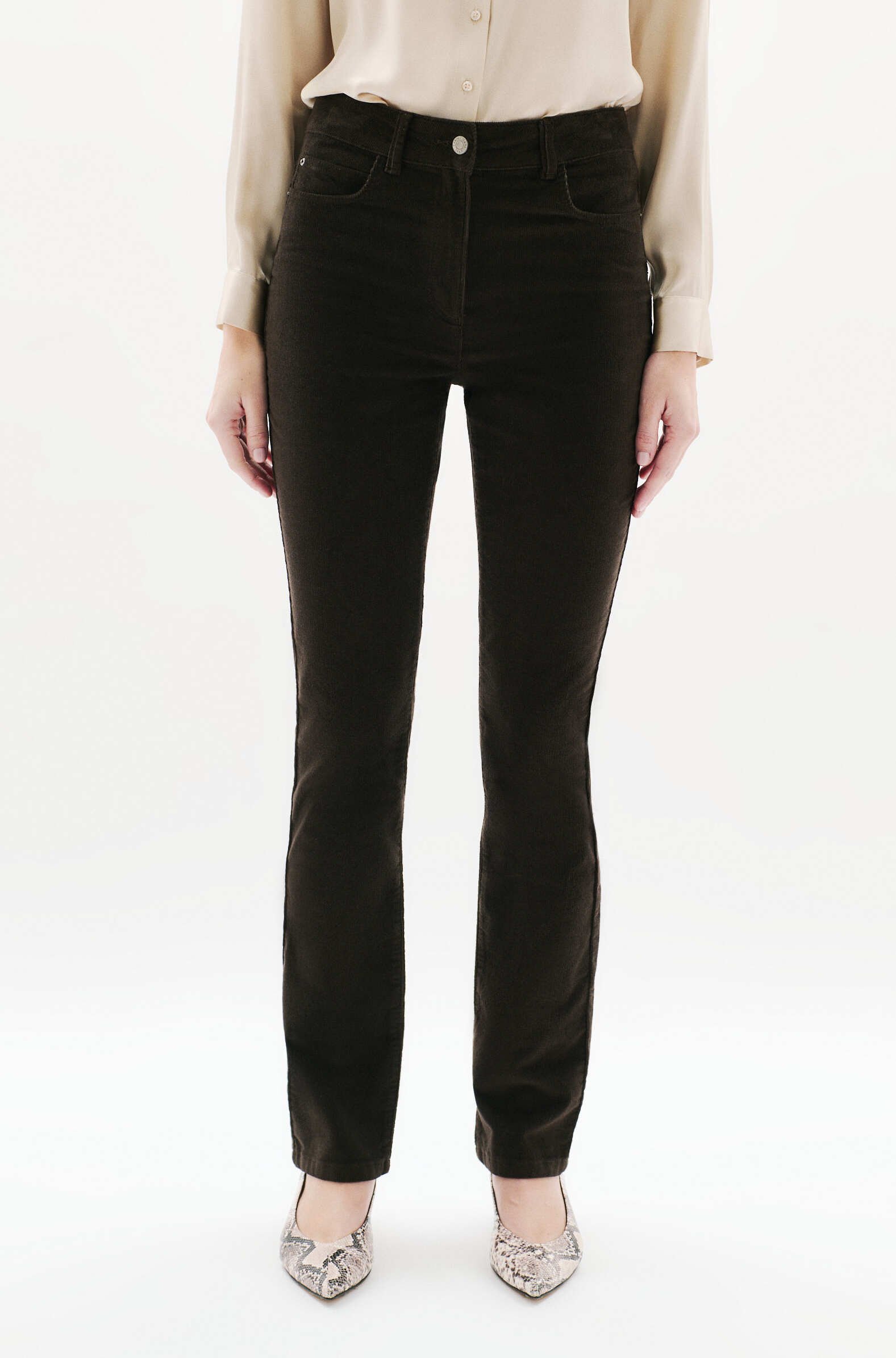 pchicagov trousers dark brown woman Pchicagov trousers dark brown woman