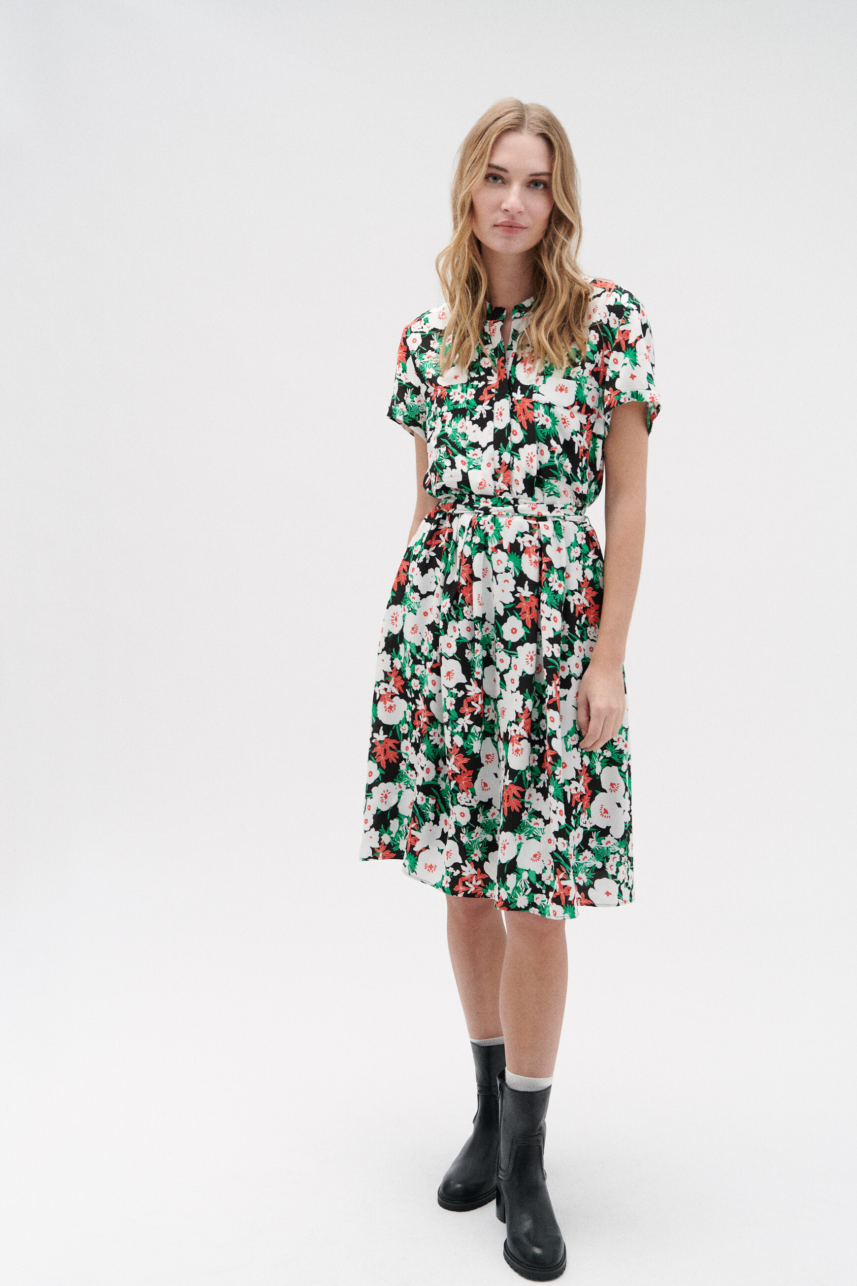 robe dayana print noir femme