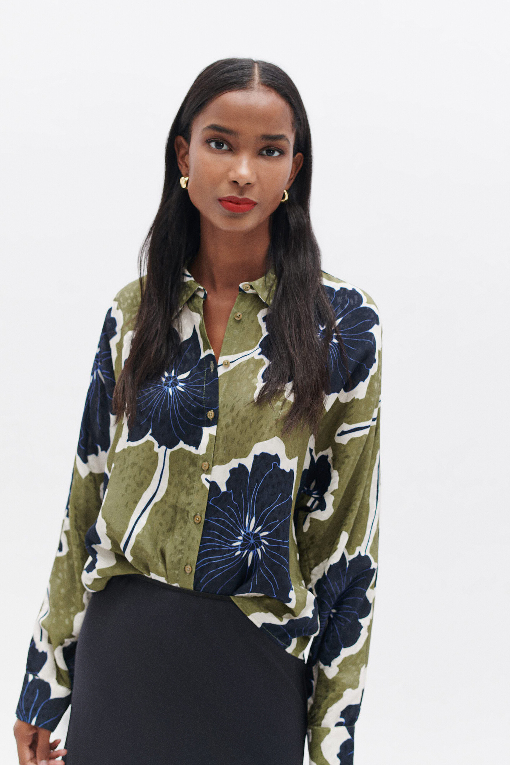 Chemise calma vert clair femme