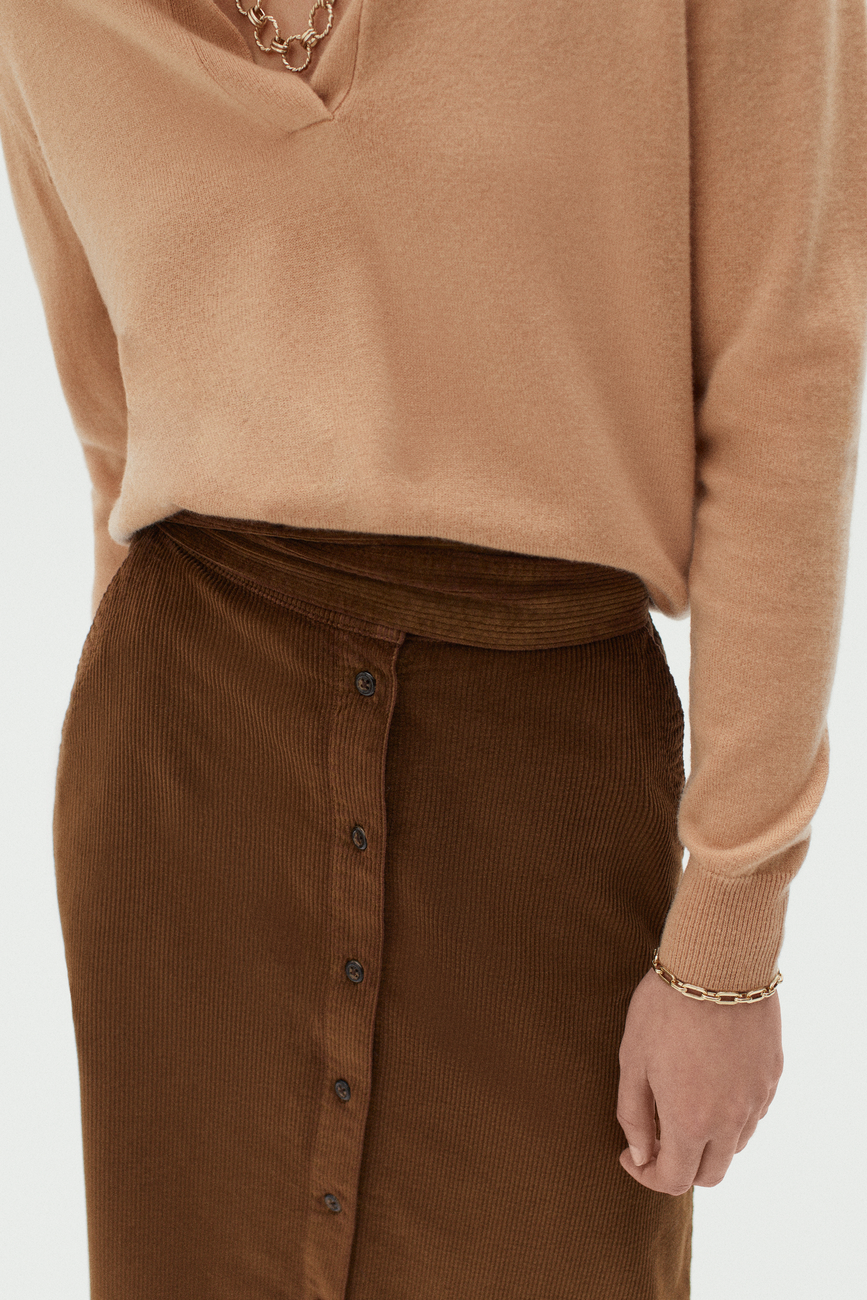 jupe lucia velours taupe femme jupe lucia velours taupe femme