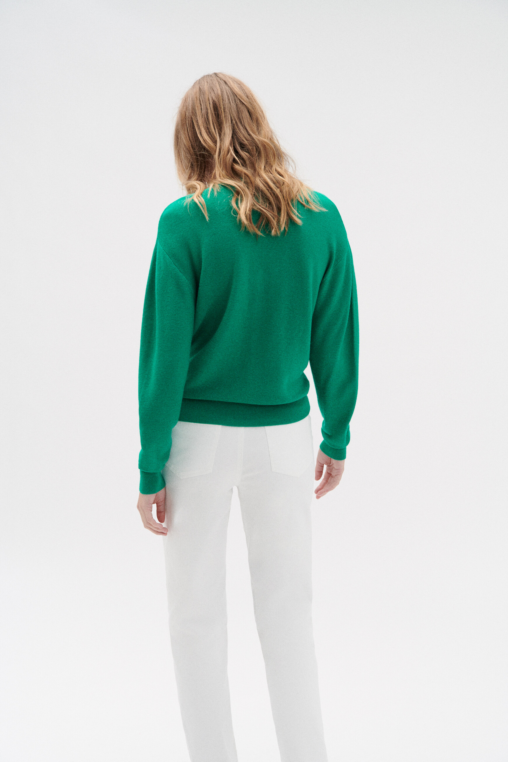 Pull Manches 3/4 Femme Pull Beige Grace Et Mila Femme Vert émeraude