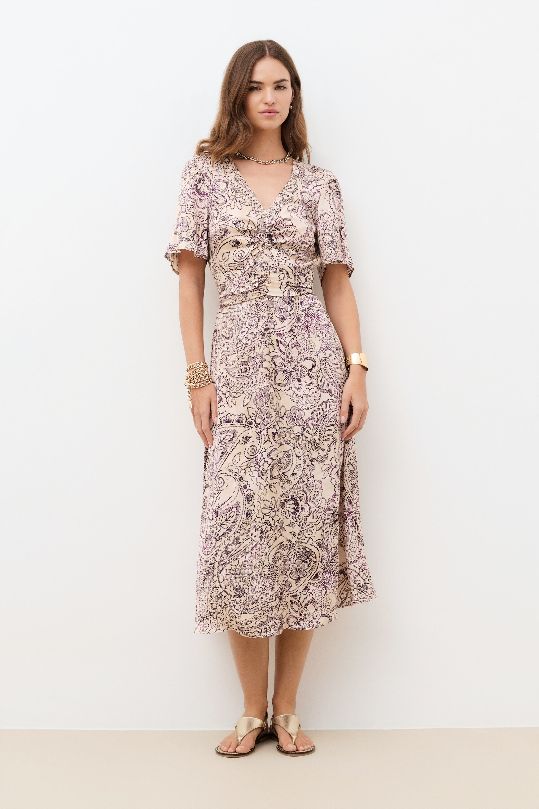 Kleid Rleila naturfarben damen