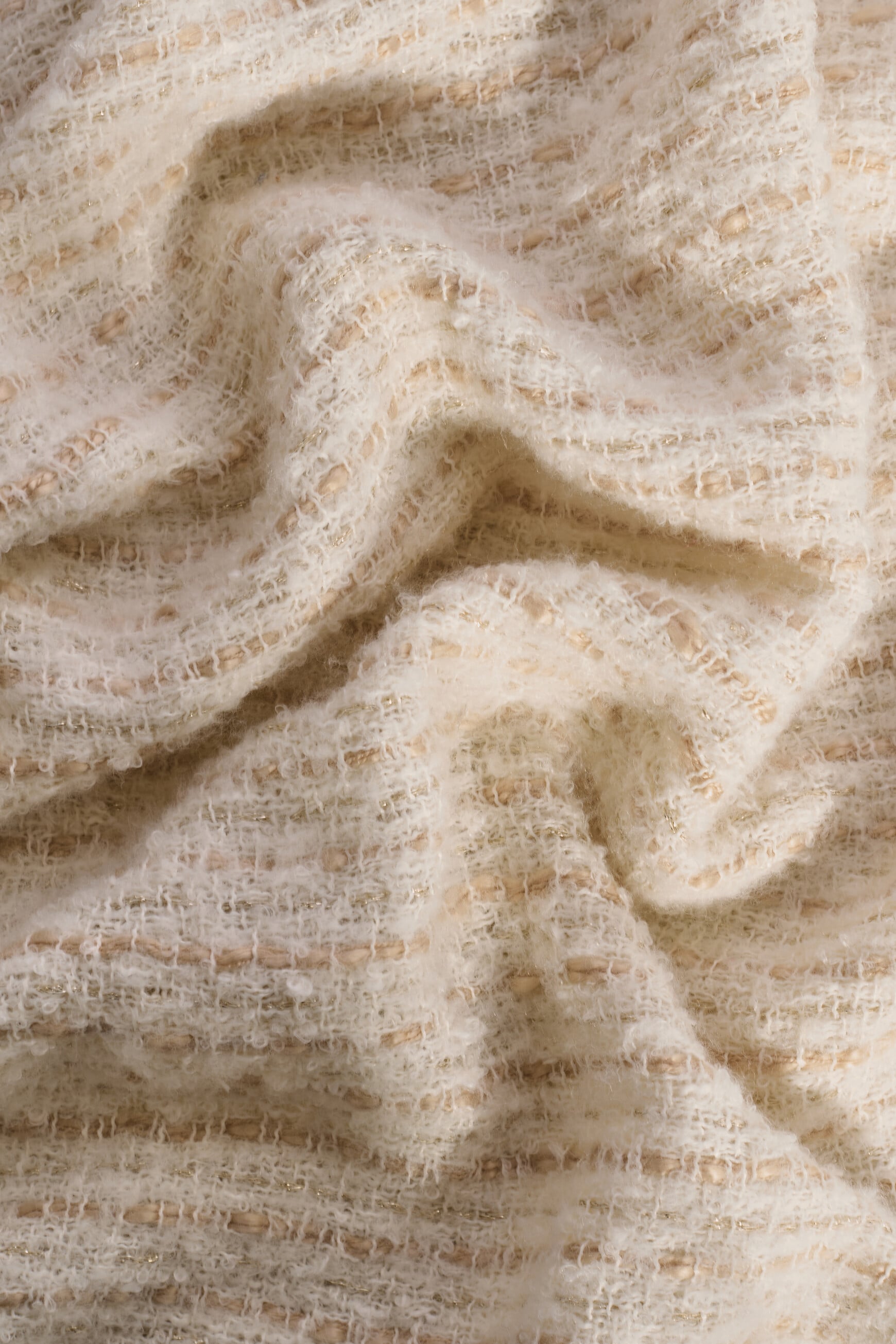 Metweed scarf cream woman