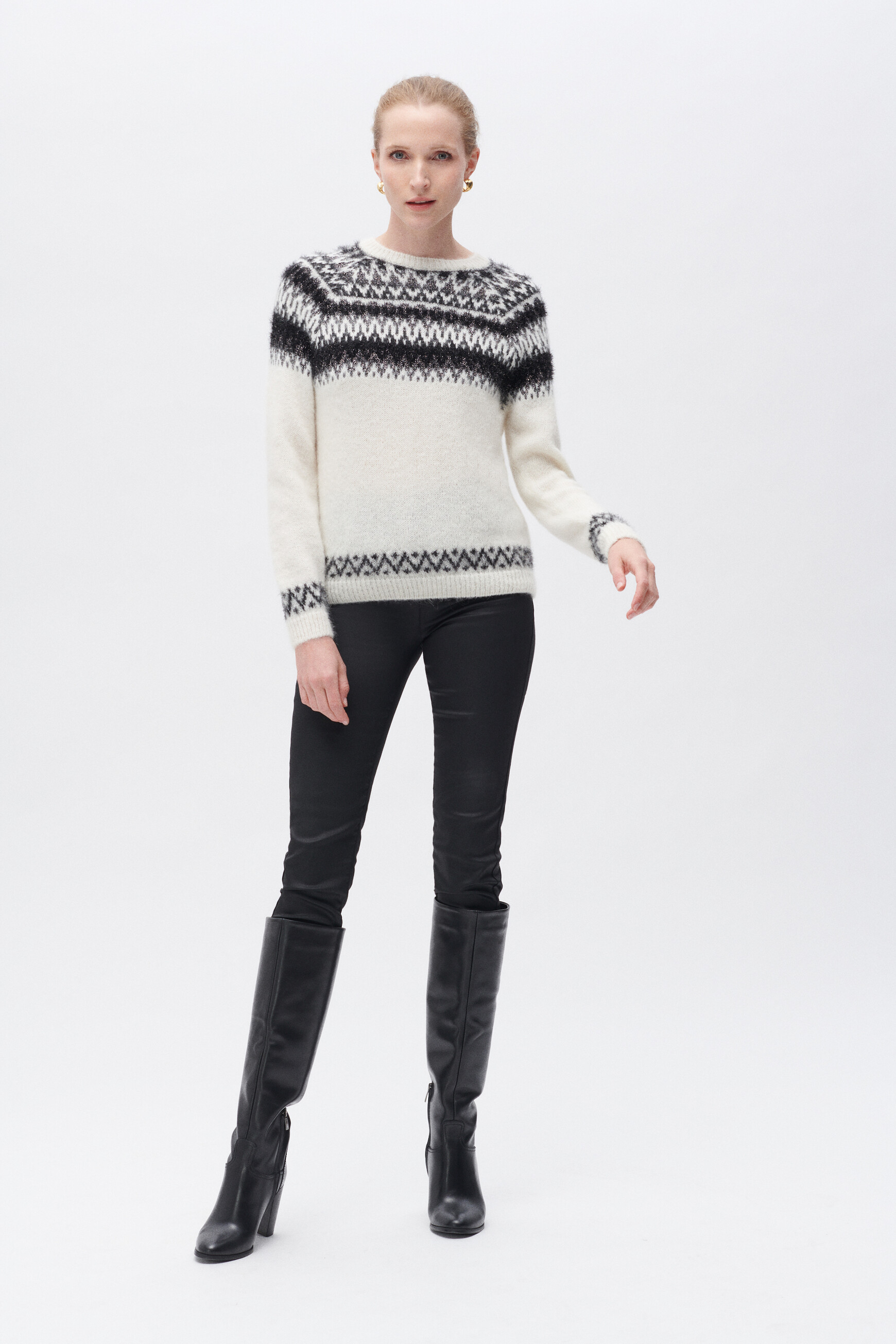Pull milly ivoire femme
