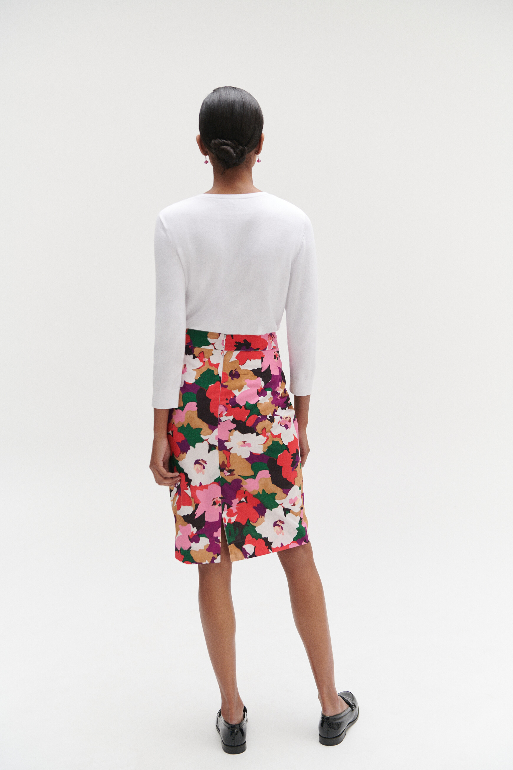 Jupe cerise violet femme