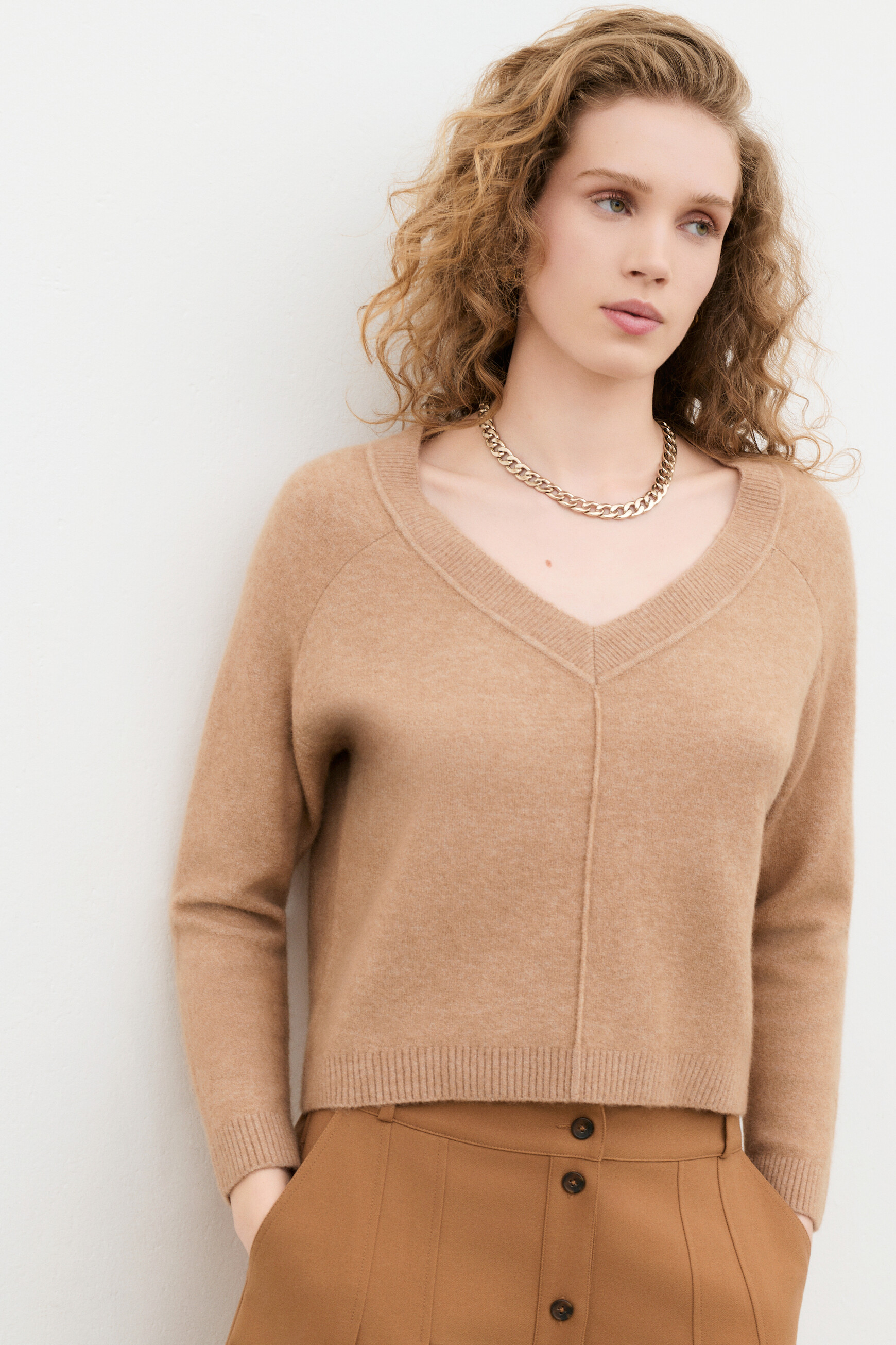 Mjerry sweater camel woman