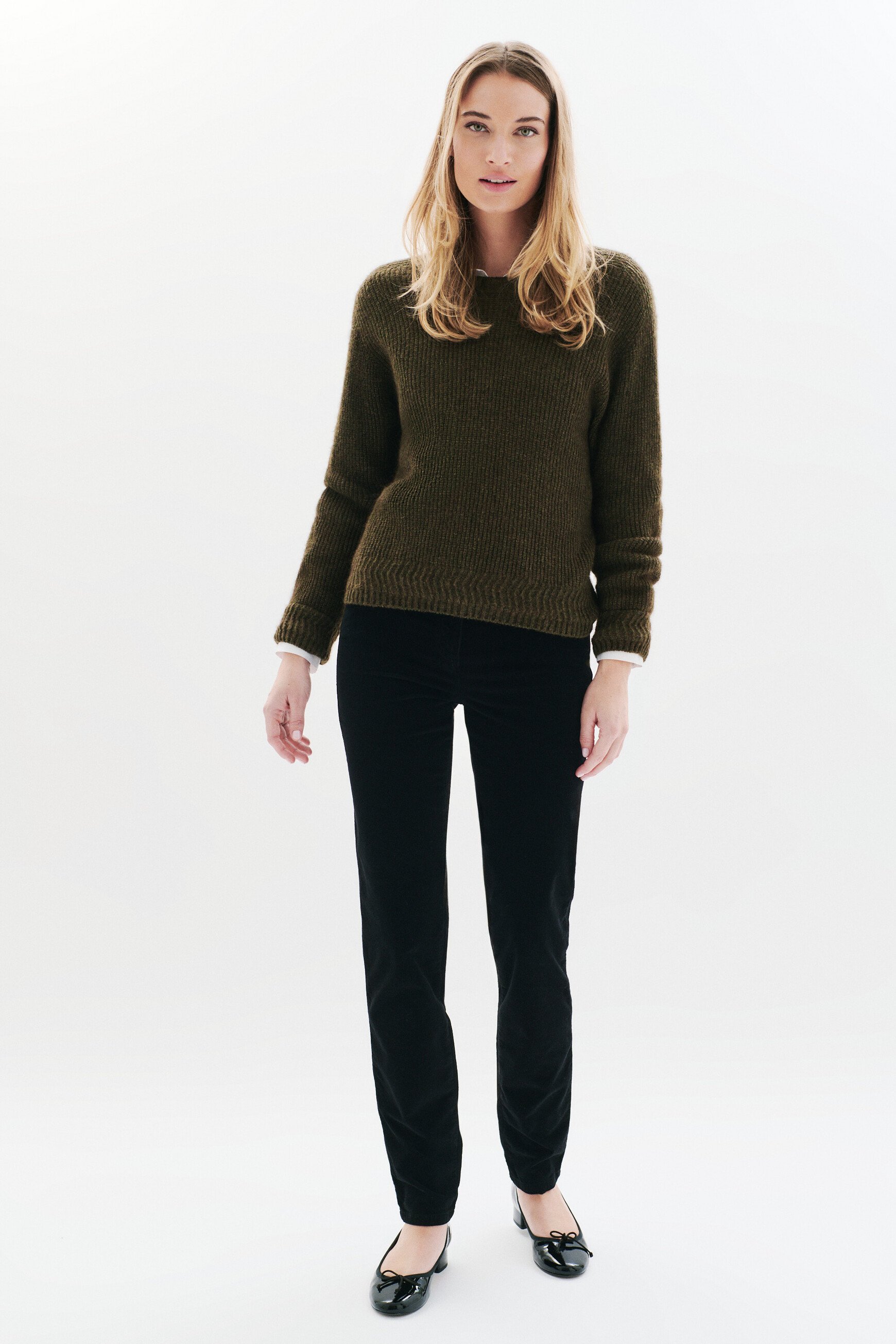 Jersey Mclarisse verde caqui mujer