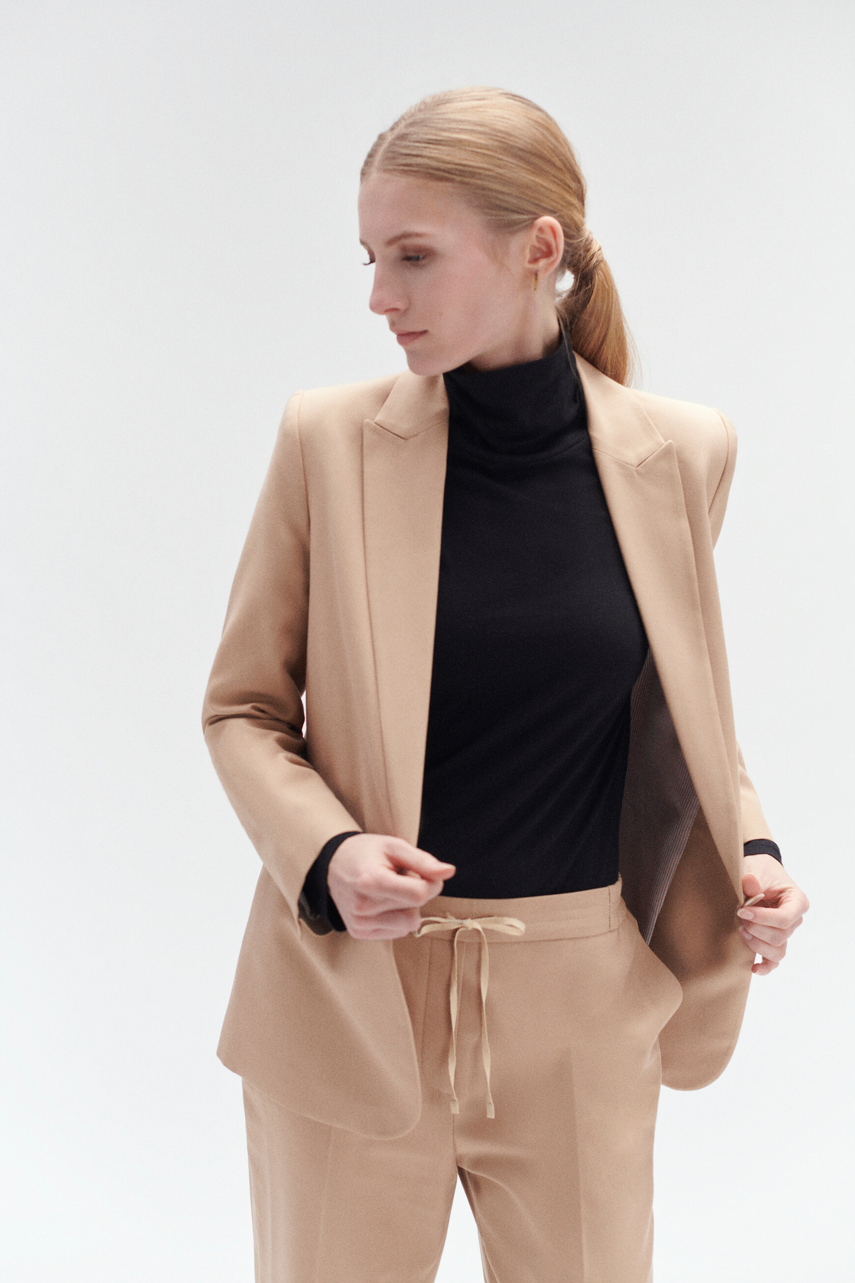 blazer leora classique sable femme