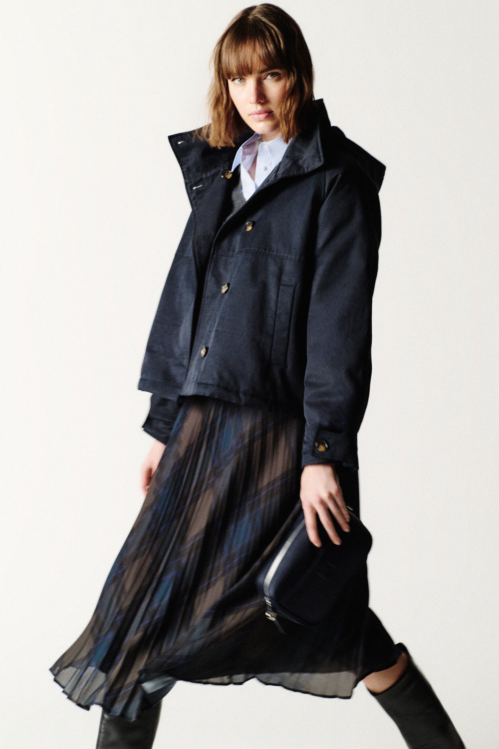Parka Ginie azul marino mujer
