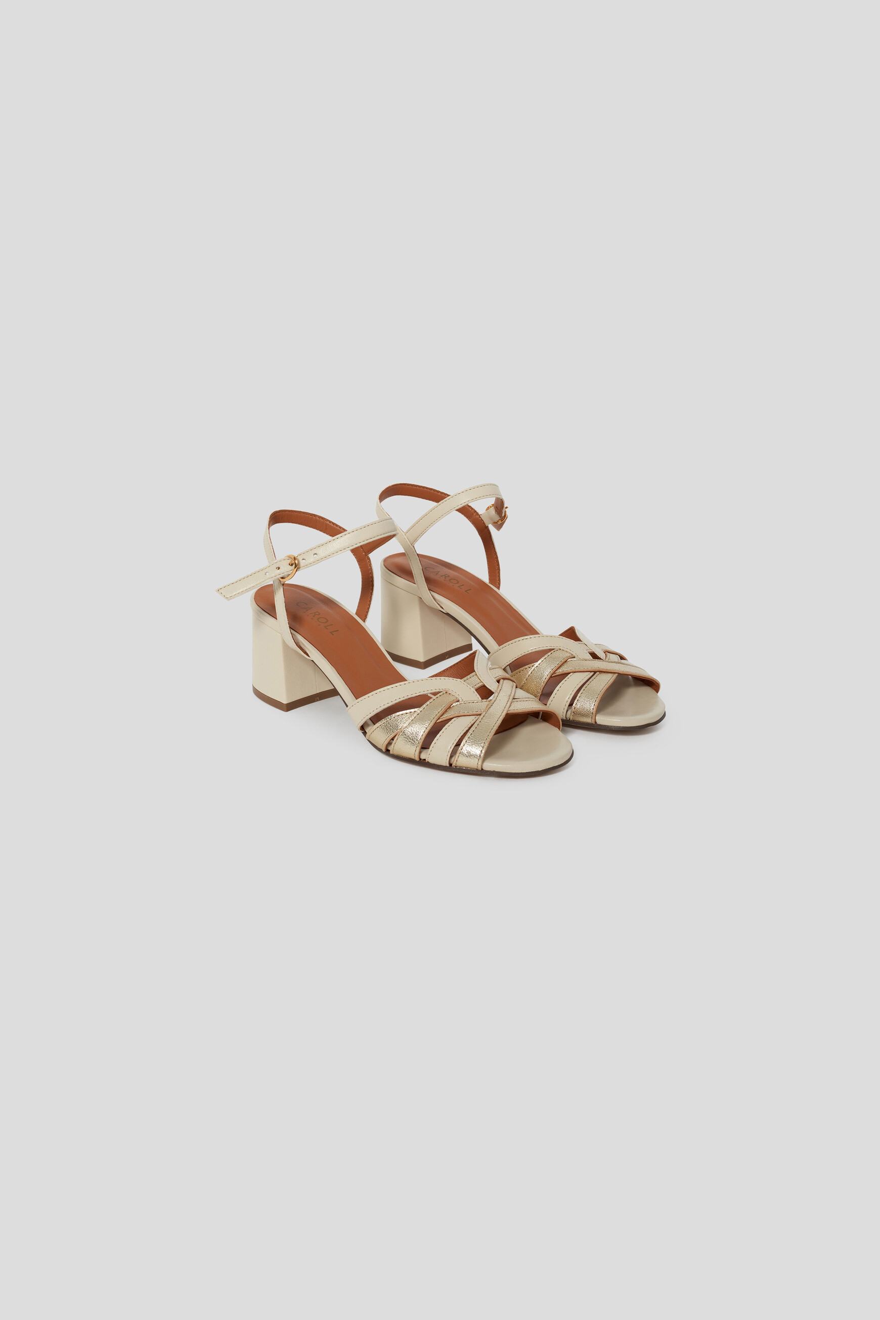 Sandales &agrave; talons Lucia sable femme