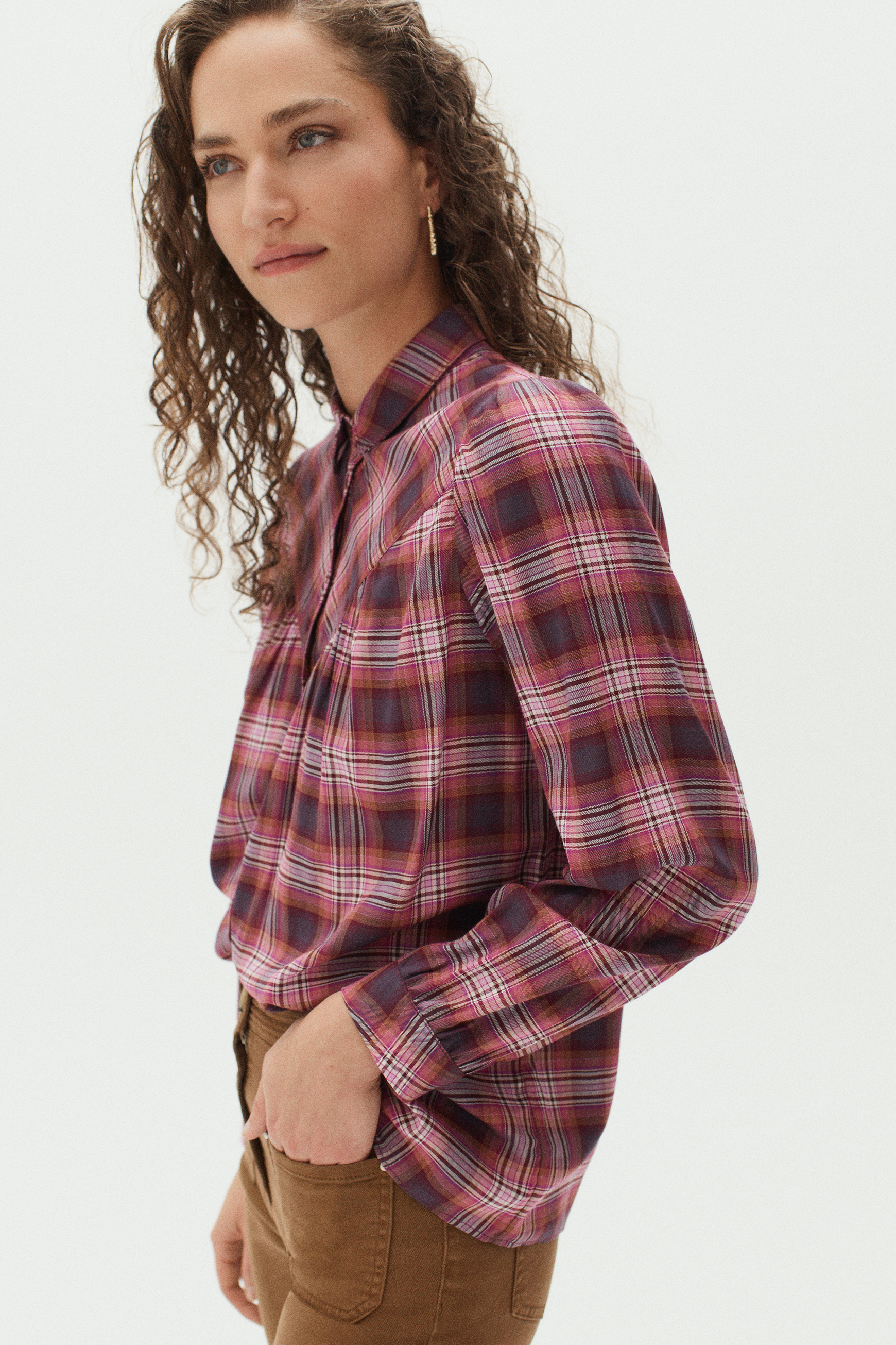 chemisier paulette rose cerise femme chemisier paulette rose cerise femme