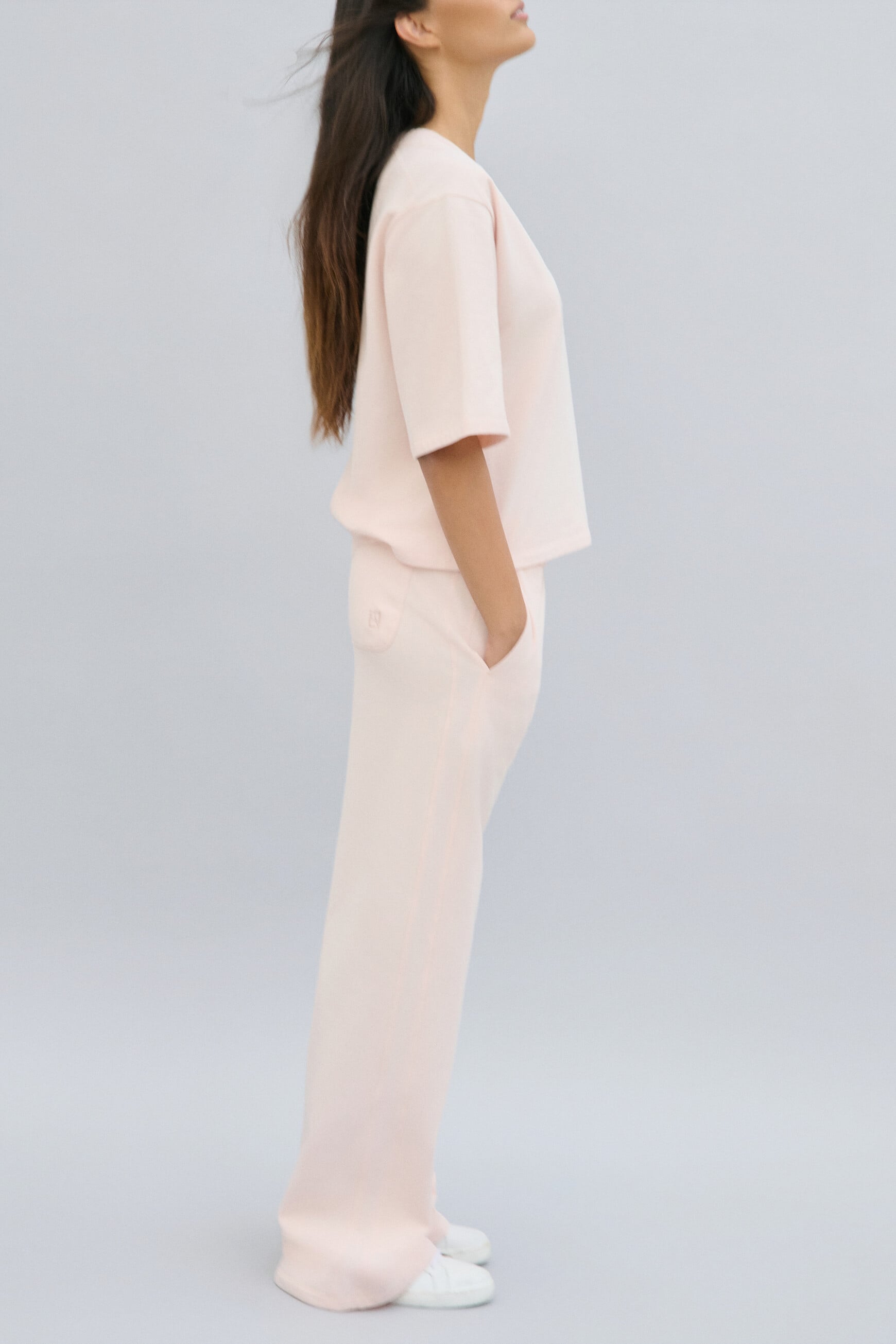 Pantalon Pgwenn creme femme