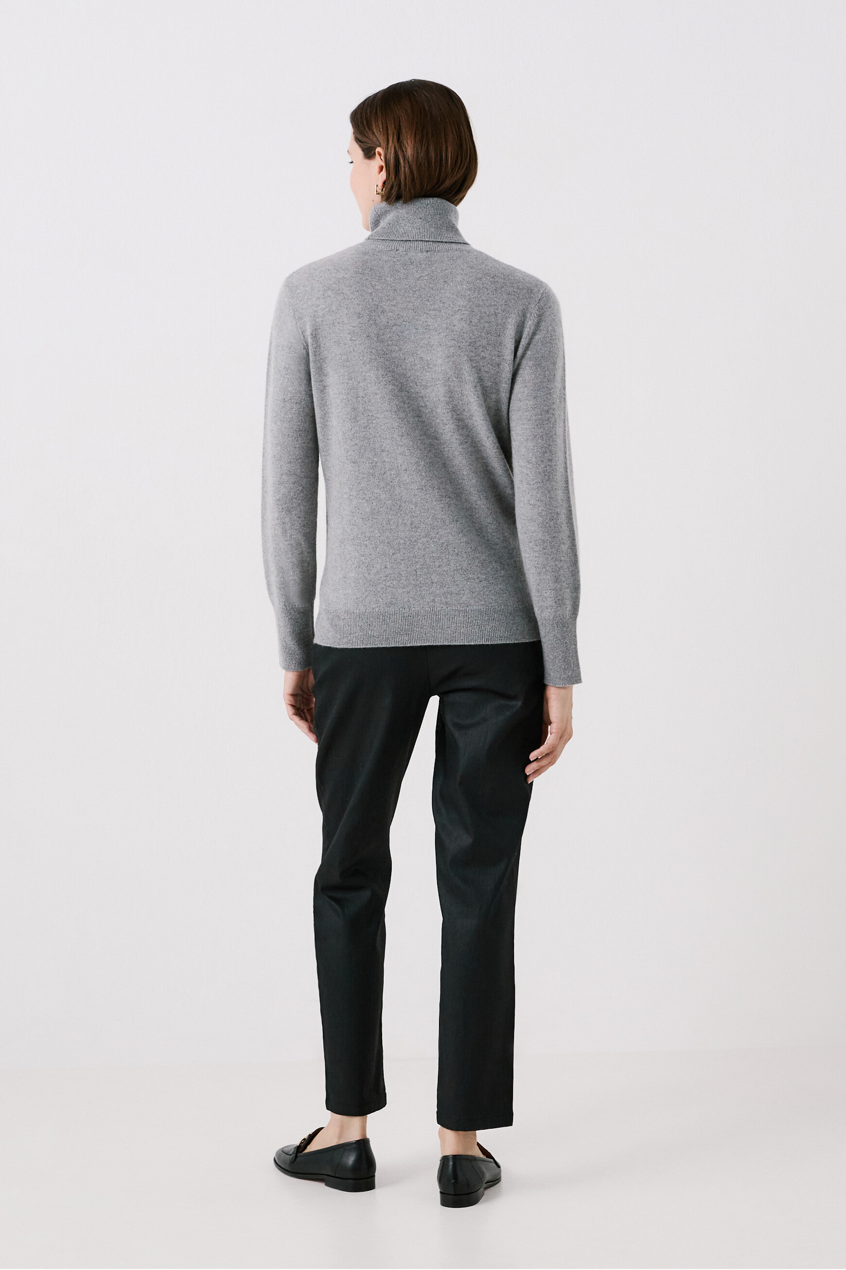 Dylan b 100% cashmere sweater light grey woman