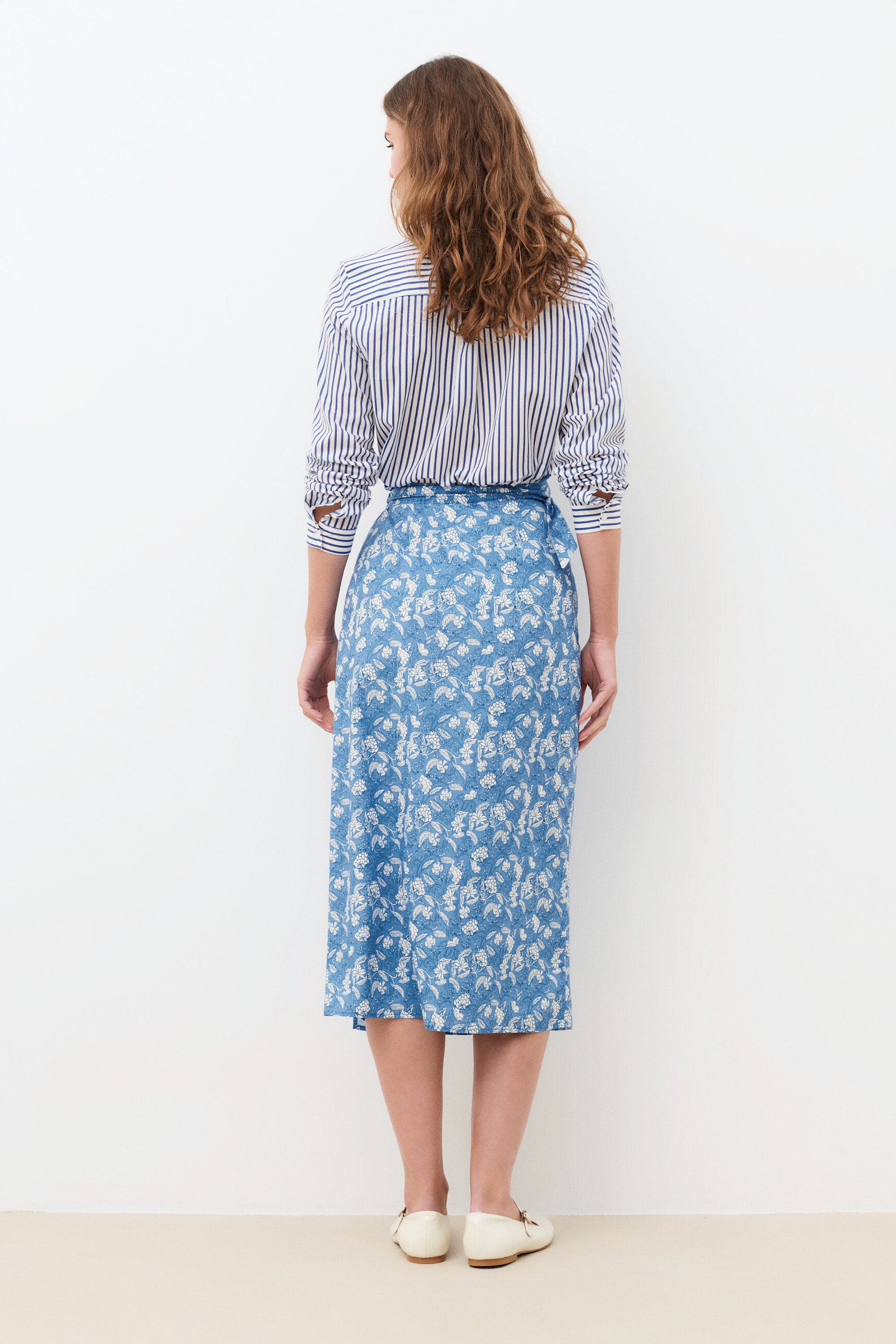 Falda Jeleste azul mujer