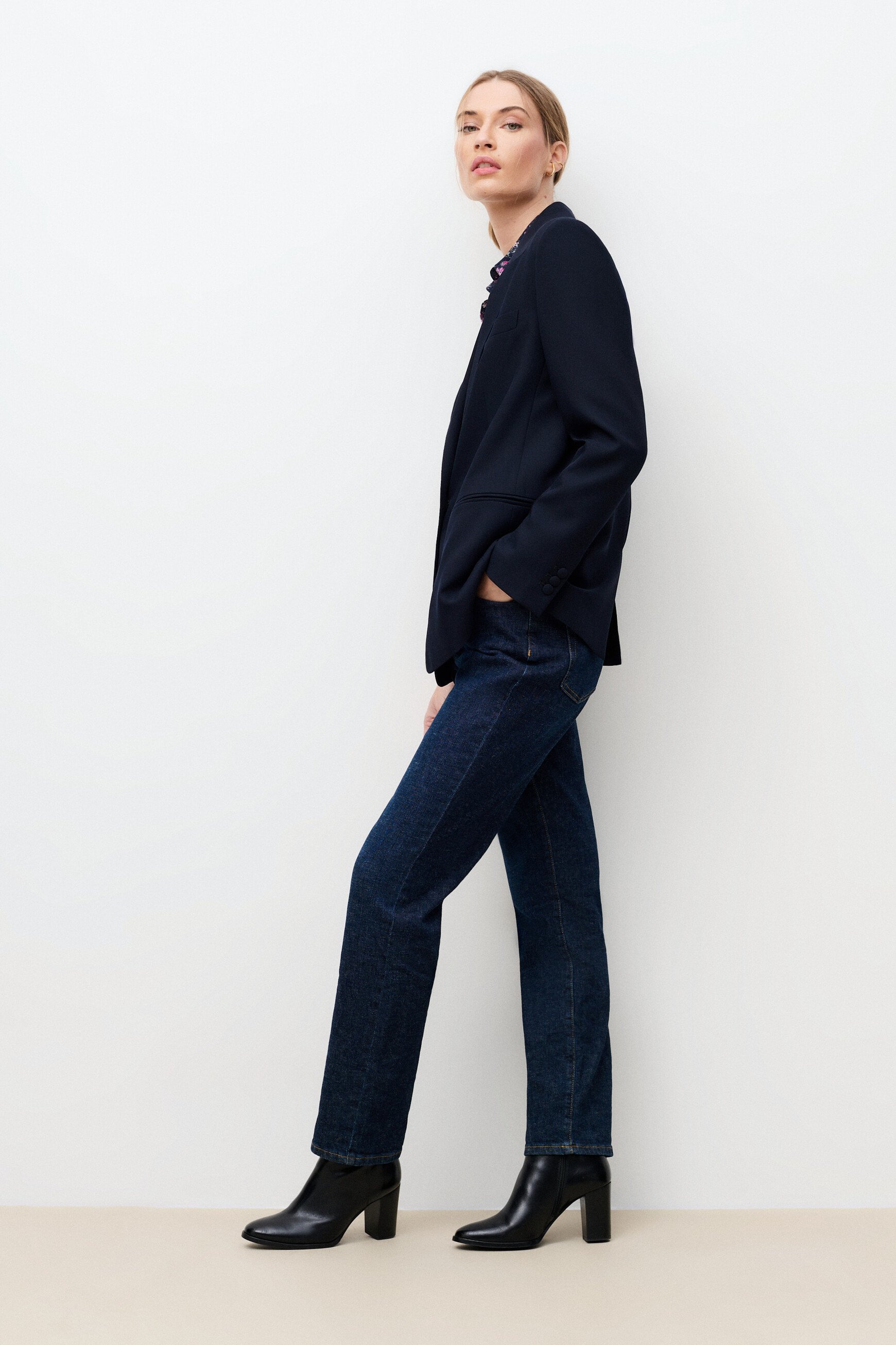 Veste Vpaule bleu marine femme