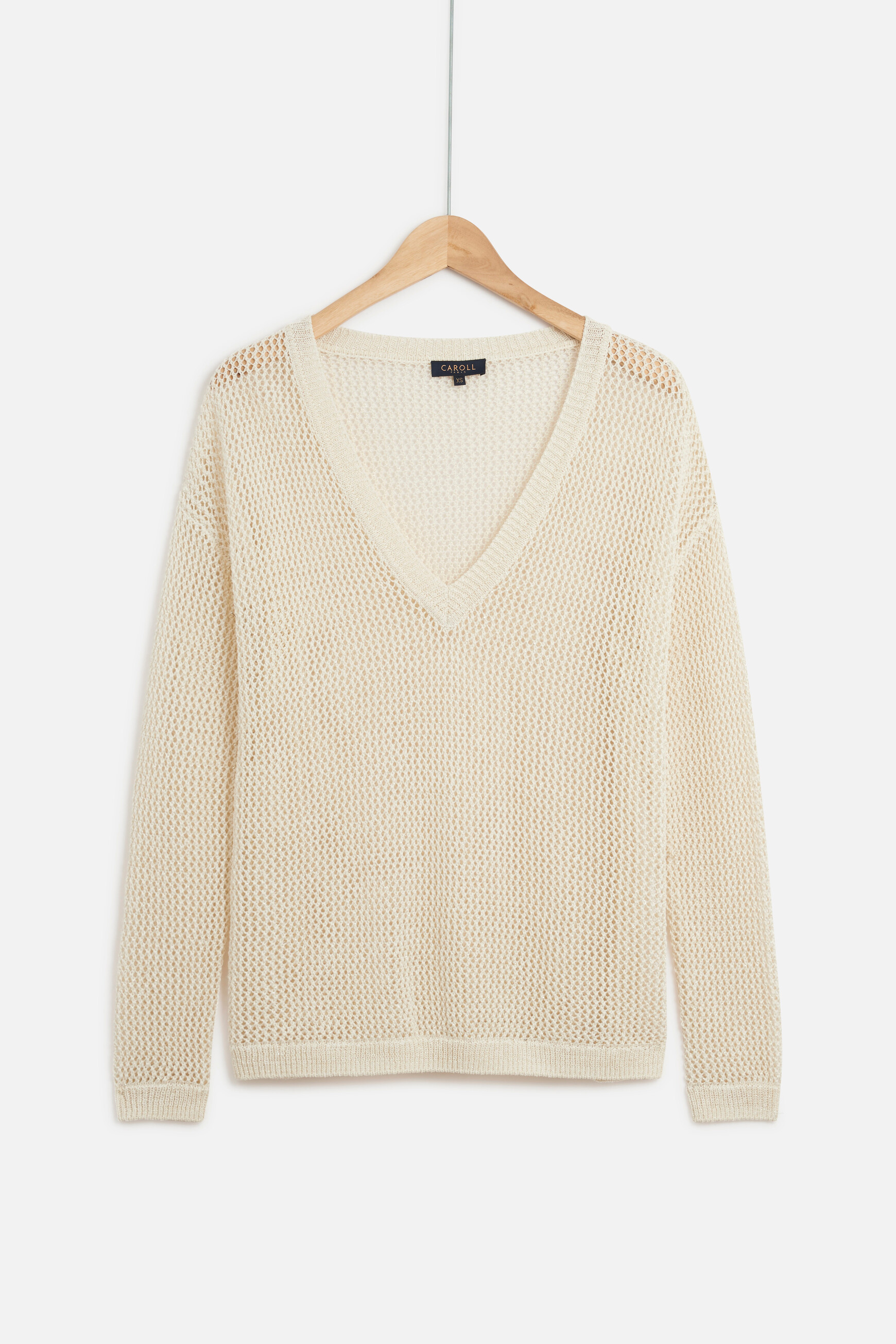 pull nino facon crochet ecru femme Pull nino façon crochet ecru femme