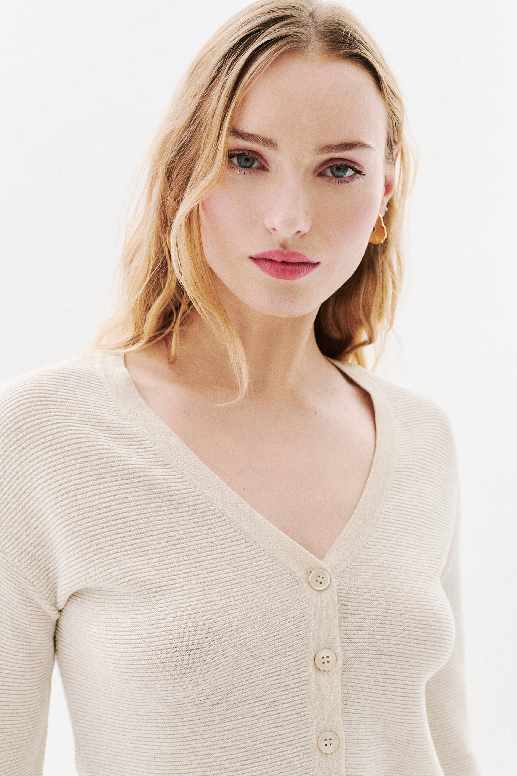 Mleonard cardigan ecru woman