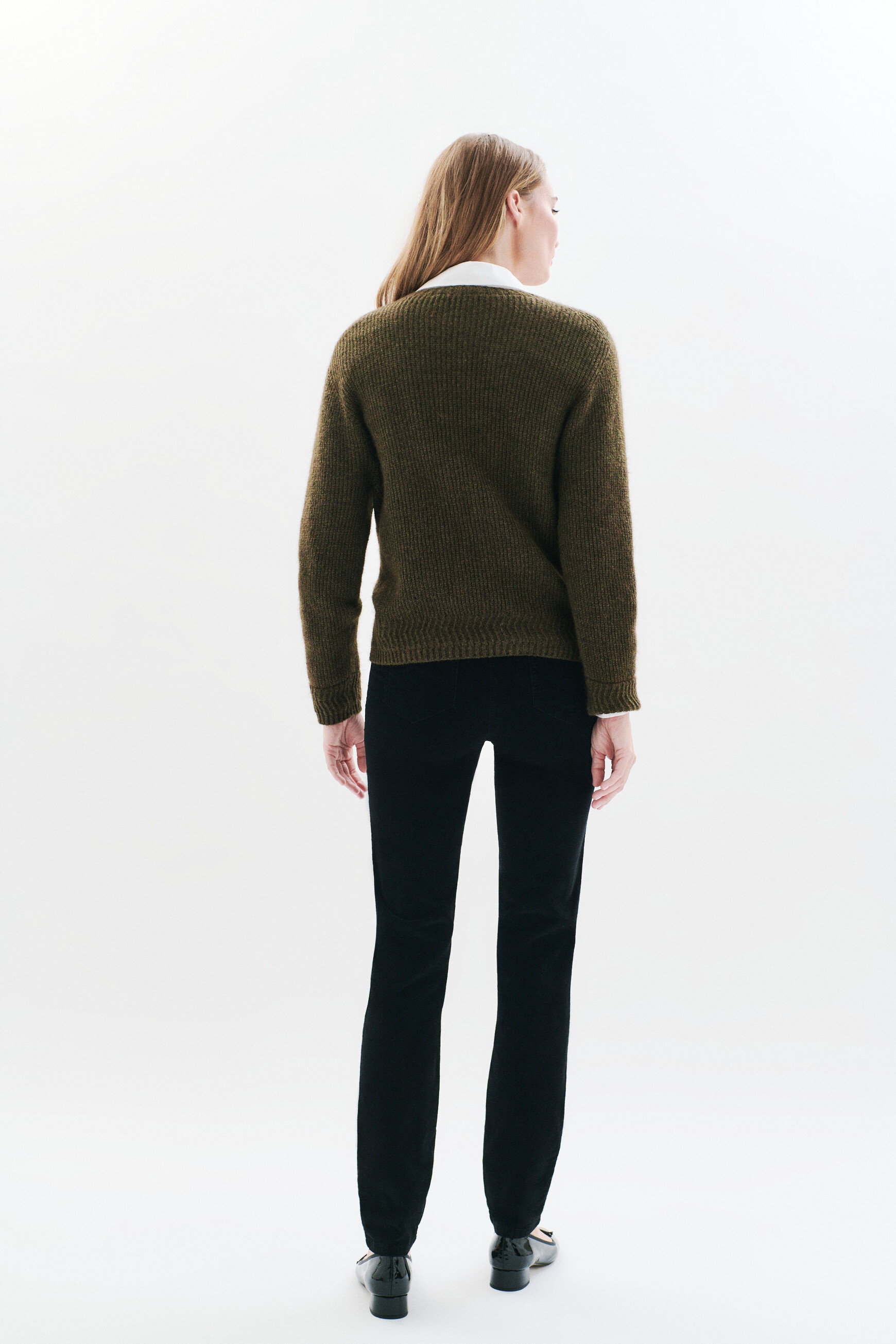 Pull Mclarisse vert kaki femme