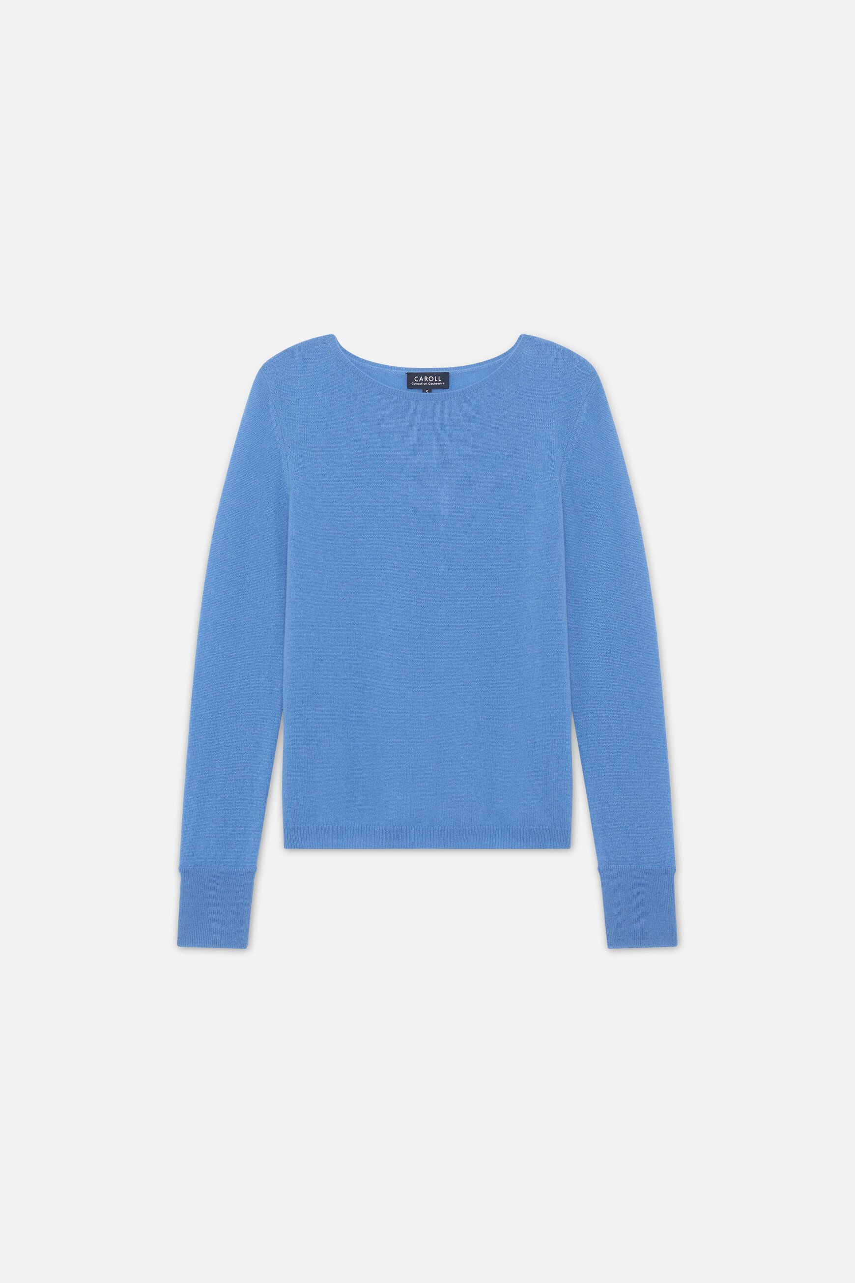 Maglione mzoan 100% cashmere bleu lavande donna