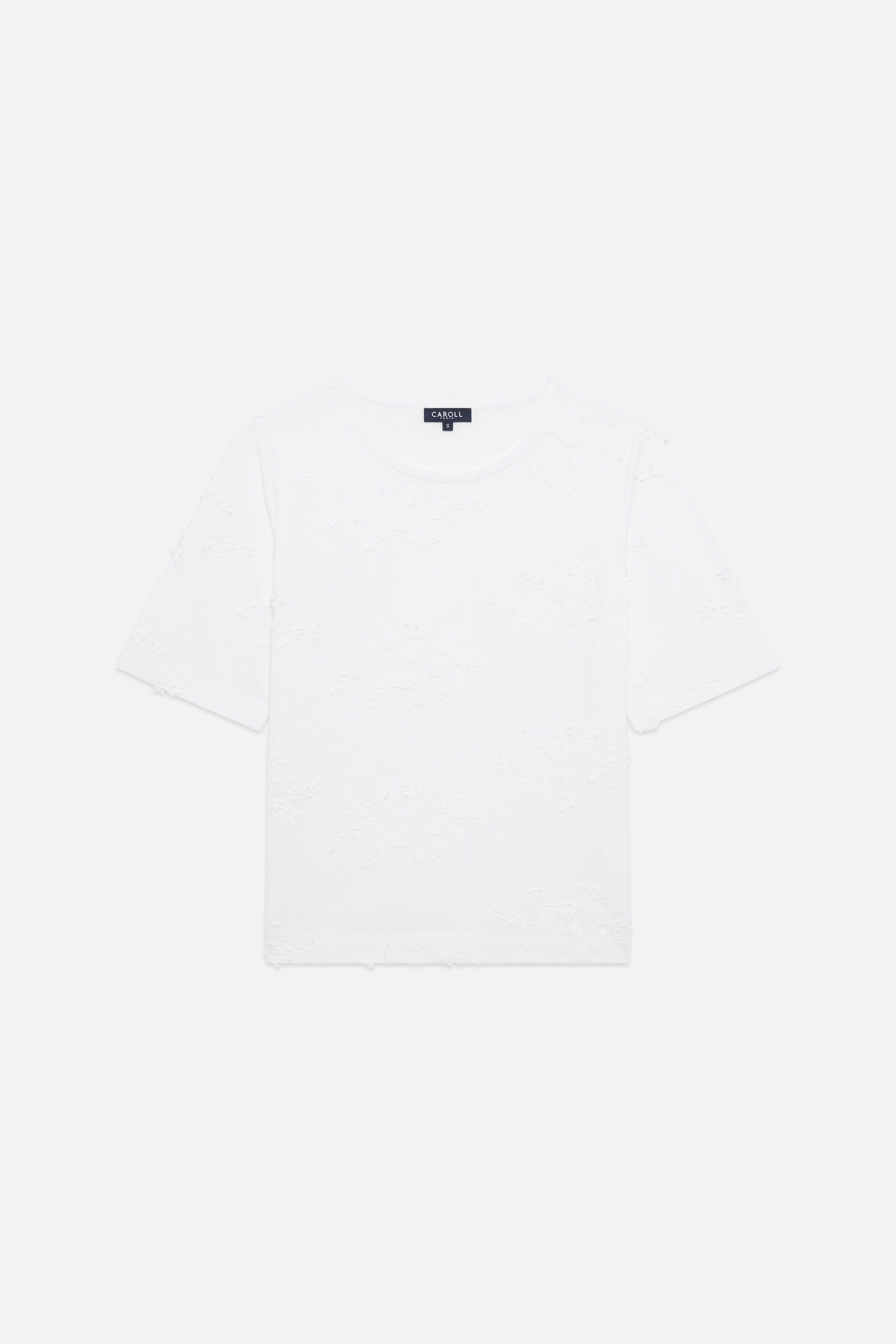 T-shirt Tflower ecru femme