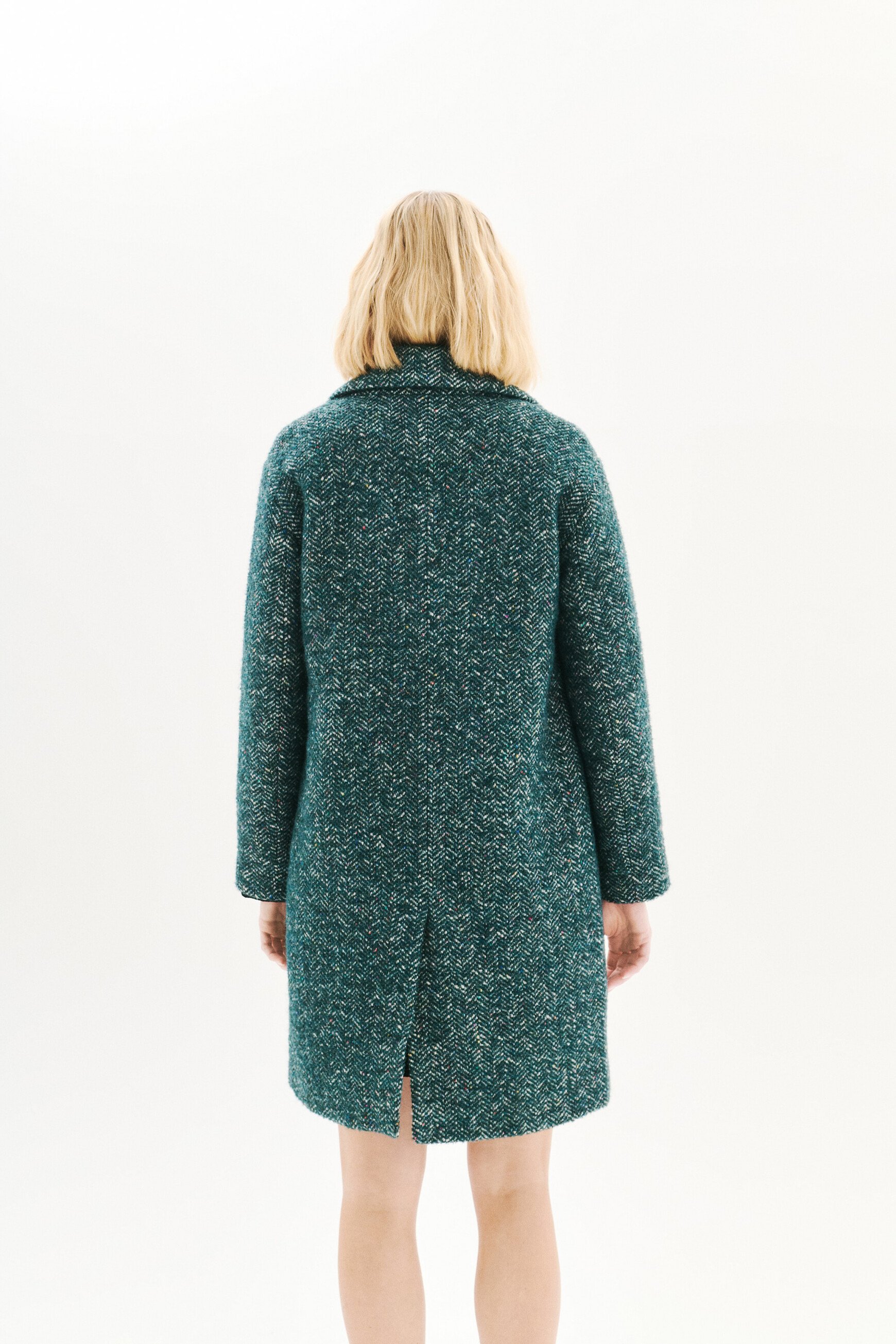 Grissini coat teal woman
