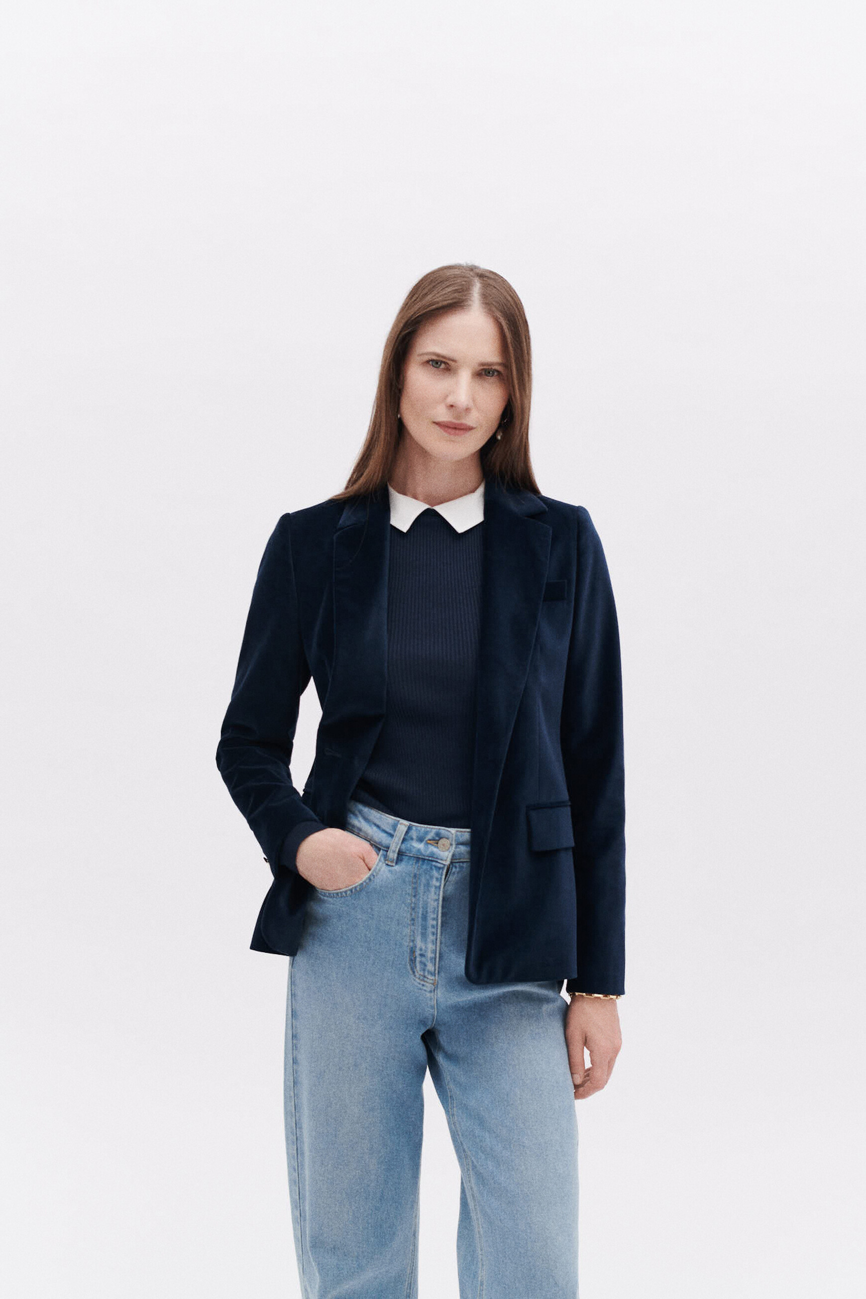 blazer vambre bleu marine femme Blazer vambre bleu marine femme