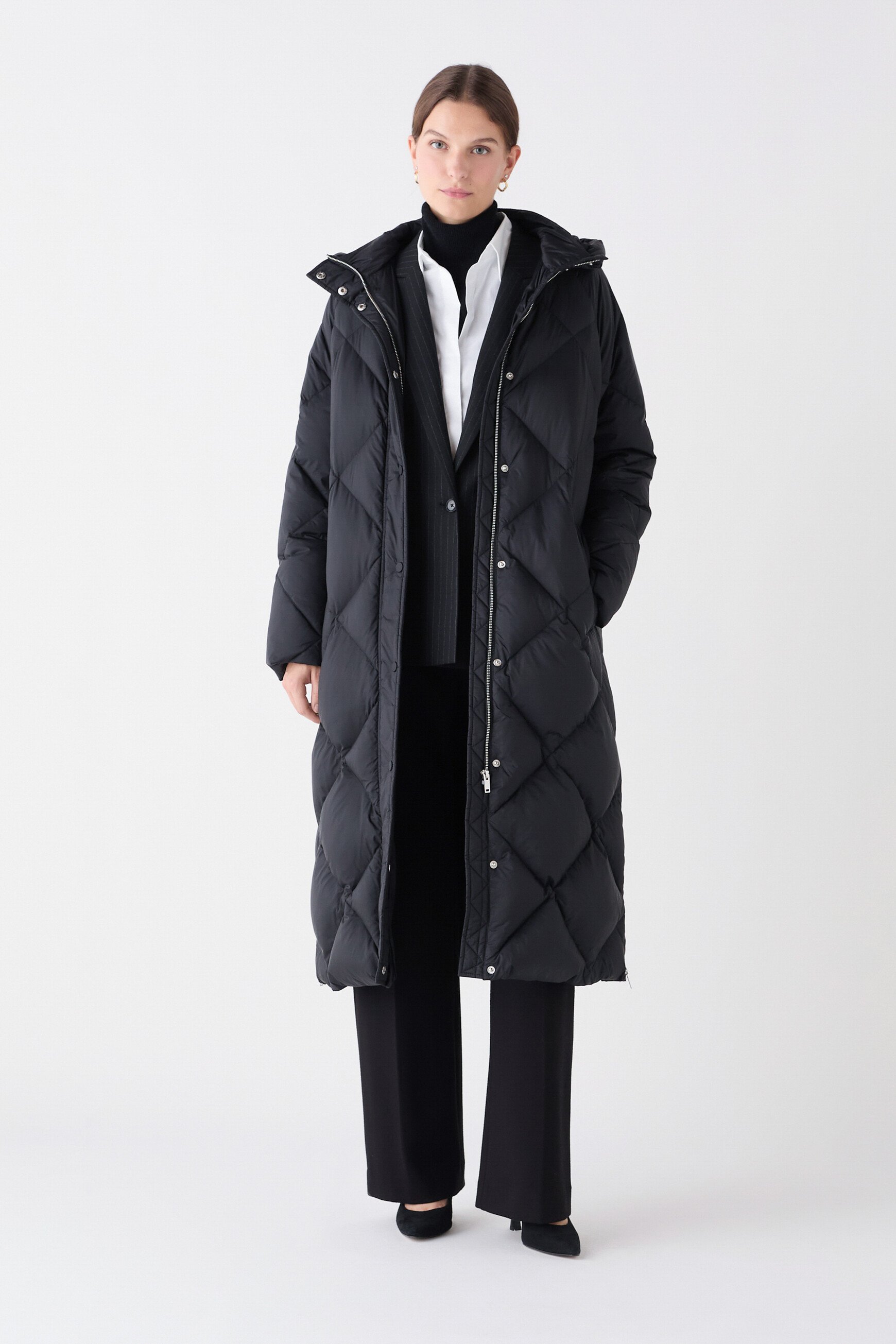 coat greta black woman Coat greta black woman