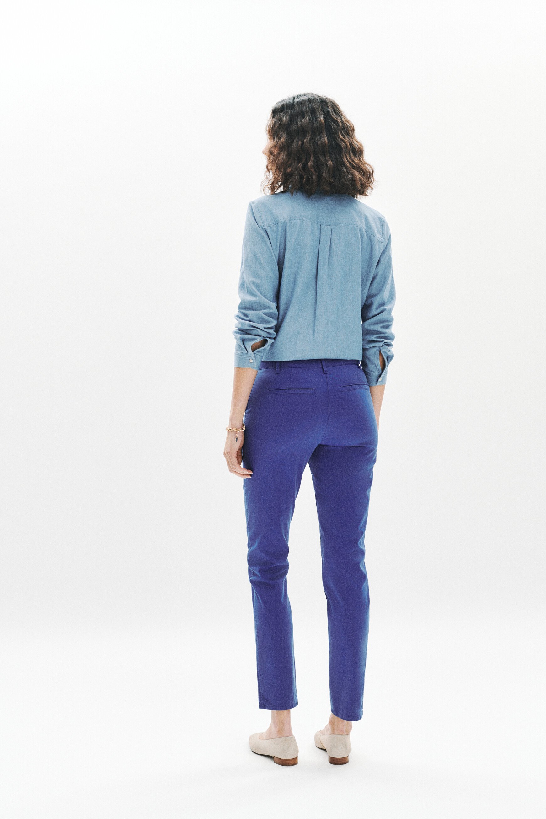 hose adelmo blu elettrico damen Hose Adelmo blu elettrico damen